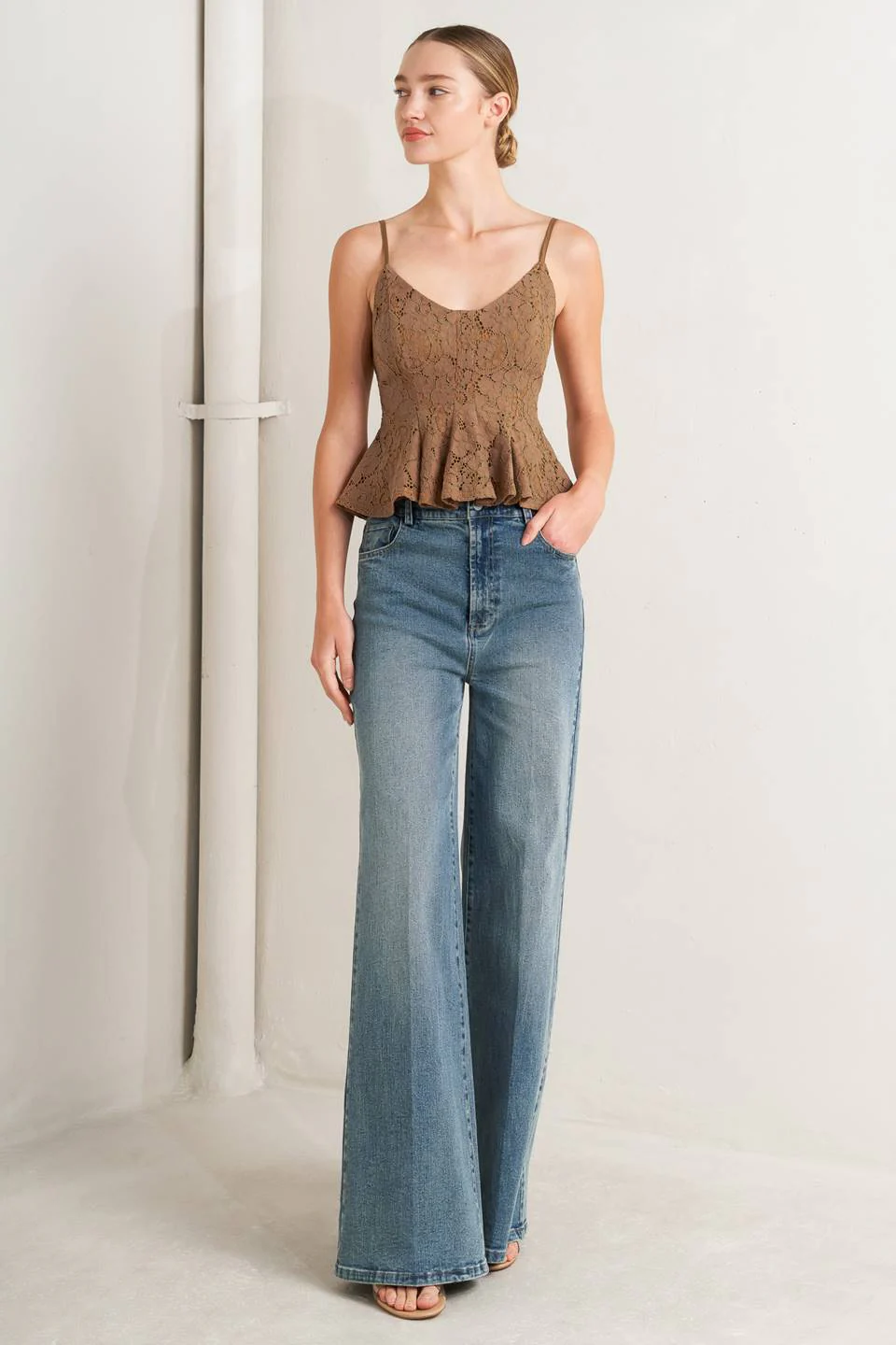 Purely Romantic Woven Lace Cami Top - Image 5