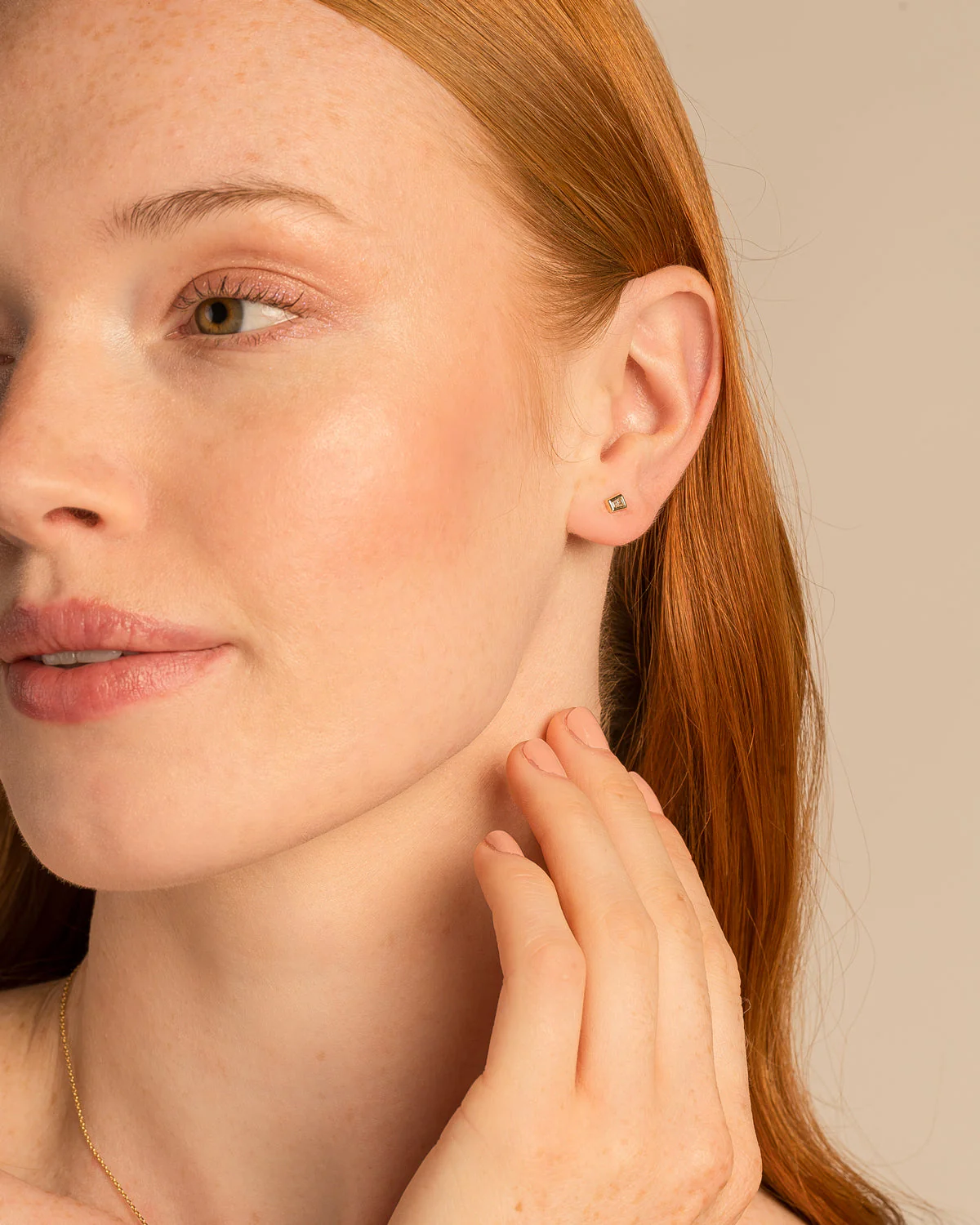 Radiance Baguette Stud Earrings - Image 3