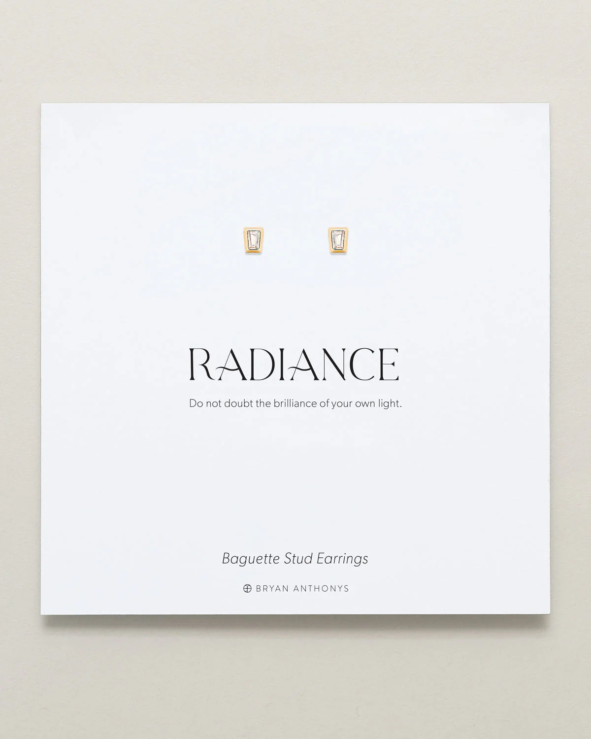 Radiance Baguette Stud Earrings - Image 5