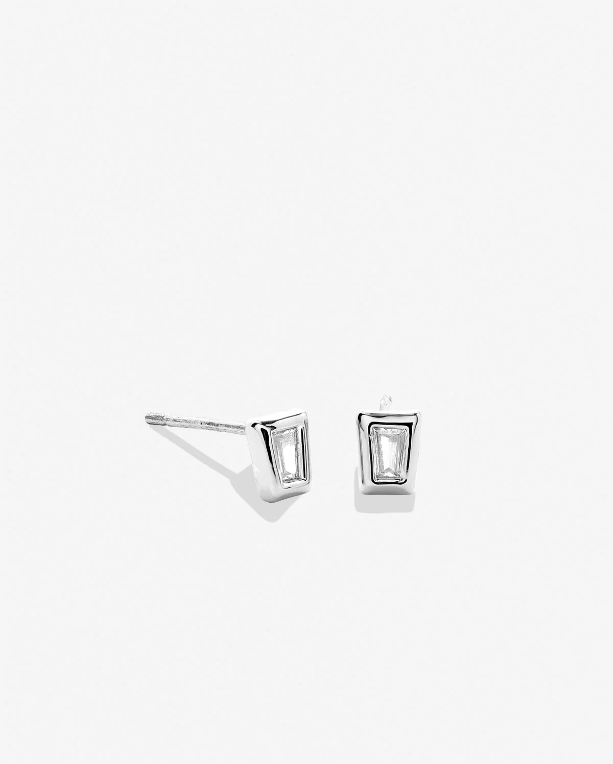 Radiance Baguette Stud Earrings - Image 6