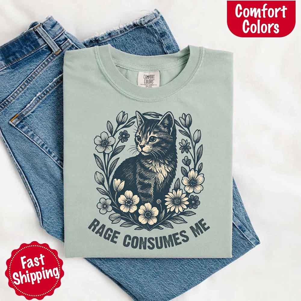 Rage Consumes Me Comfort Colors Shirt – Funny Meme Tee - Image 11