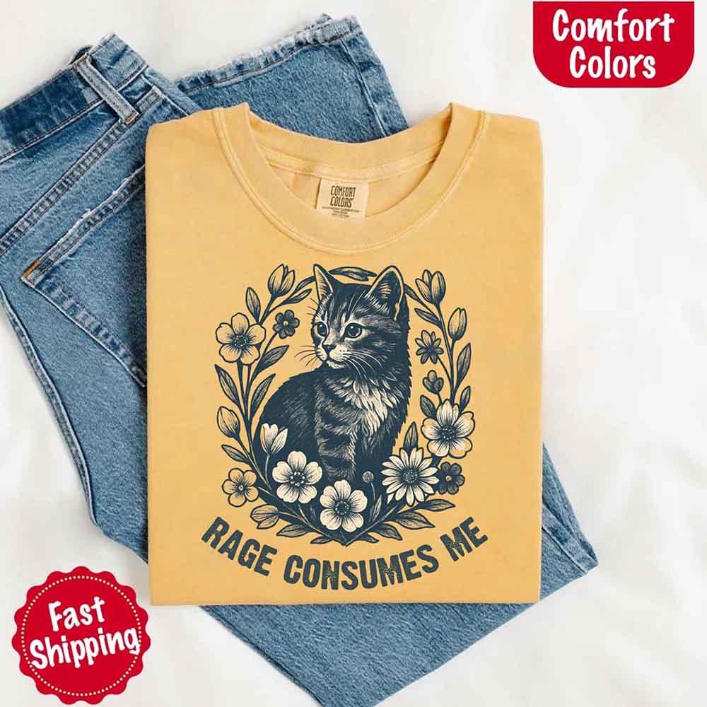 Rage Consumes Me Comfort Colors Shirt – Funny Meme Tee - Image 17