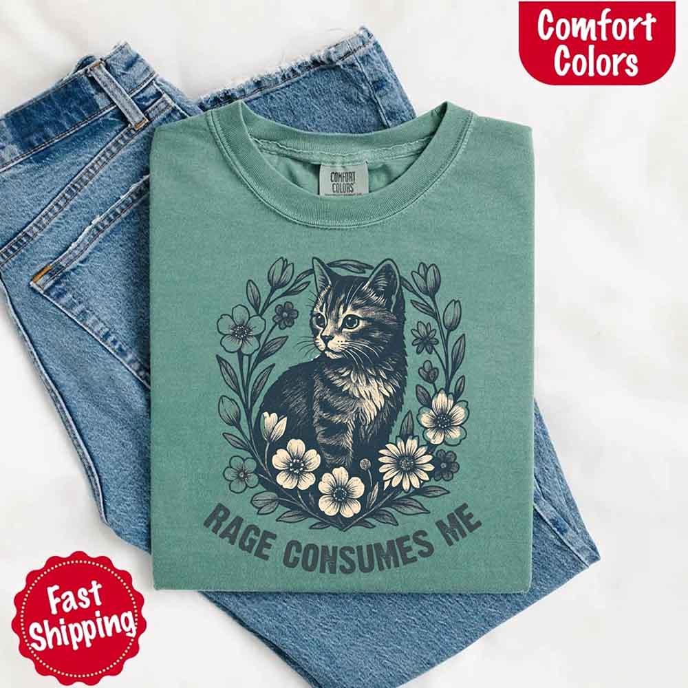 Rage Consumes Me Comfort Colors Shirt – Funny Meme Tee - Image 19