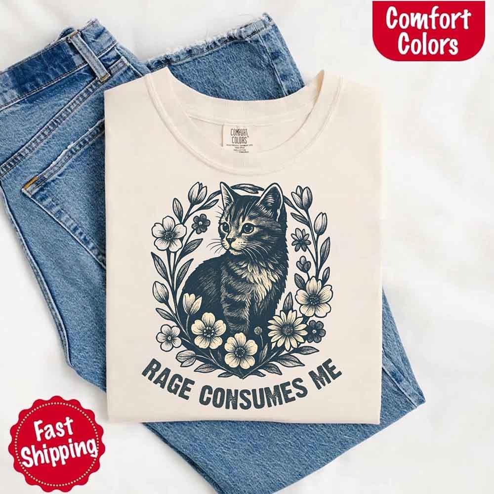 Rage Consumes Me Comfort Colors Shirt – Funny Meme Tee - Image 21