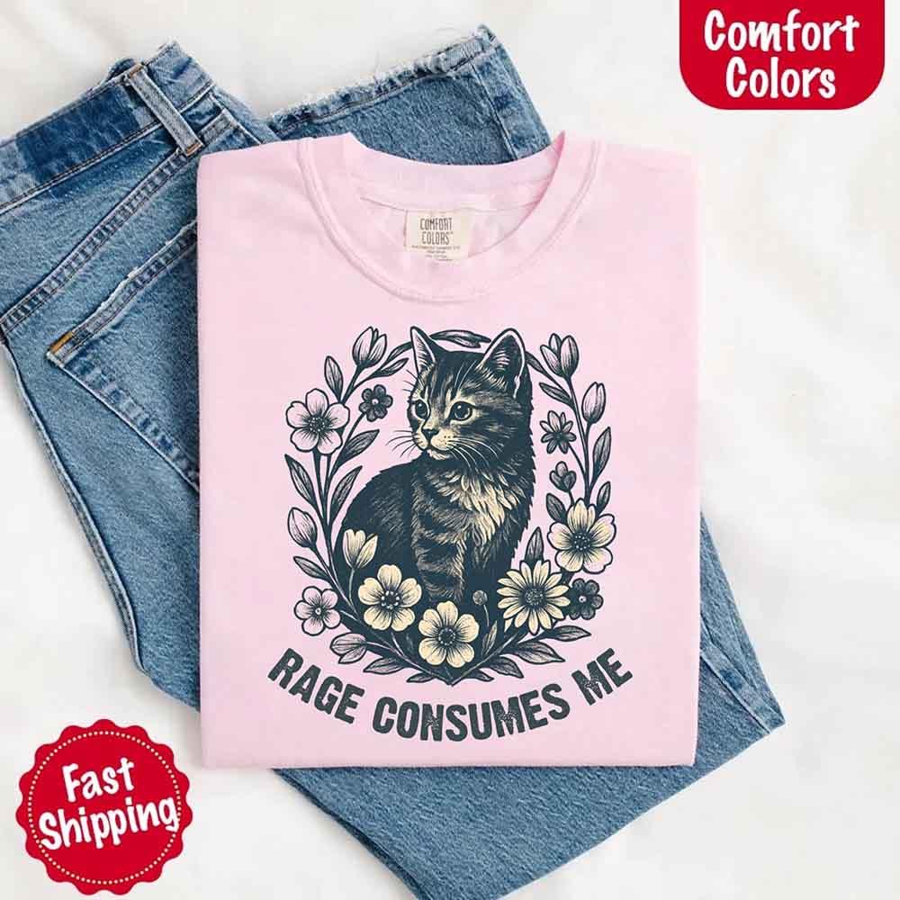 Rage Consumes Me Comfort Colors Shirt – Funny Meme Tee - Image 24