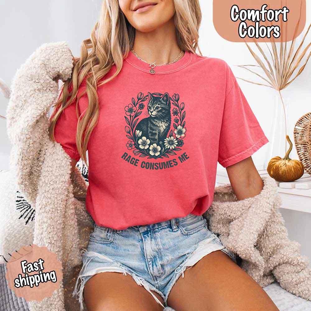 Rage Consumes Me Comfort Colors Shirt – Funny Meme Tee - Image 4