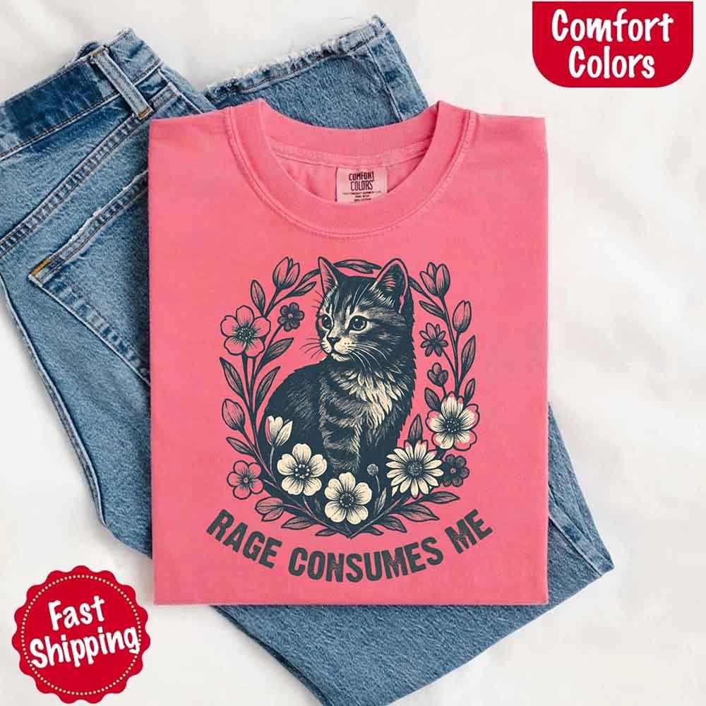 Rage Consumes Me Comfort Colors Shirt – Funny Meme Tee - Image 5