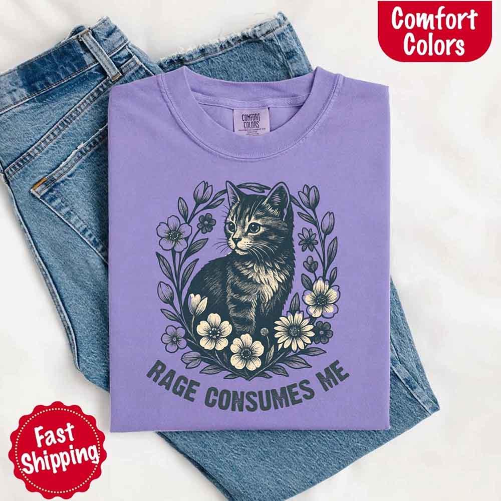 Rage Consumes Me Comfort Colors Shirt – Funny Meme Tee - Image 7