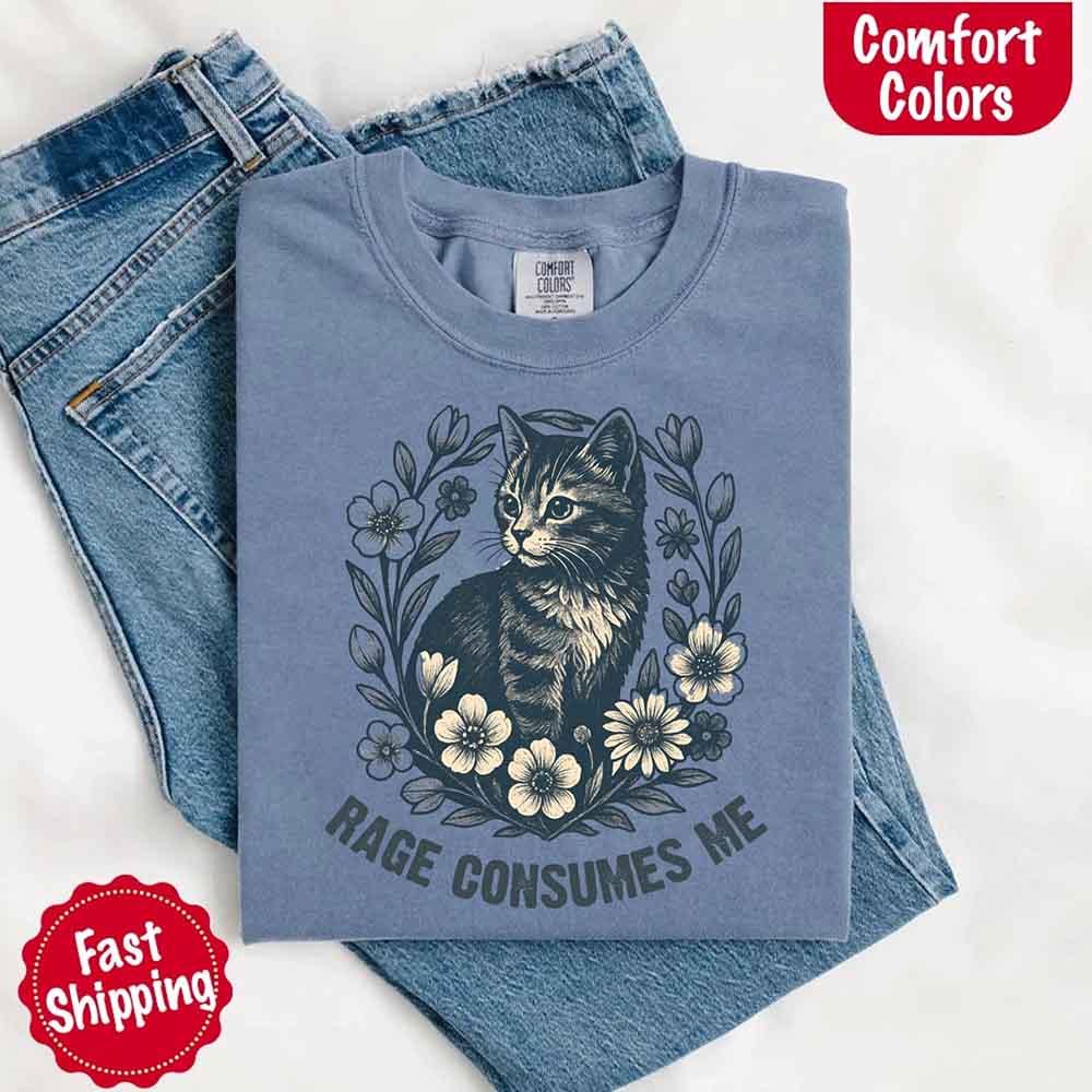 Rage Consumes Me Comfort Colors Shirt – Funny Meme Tee - Image 9