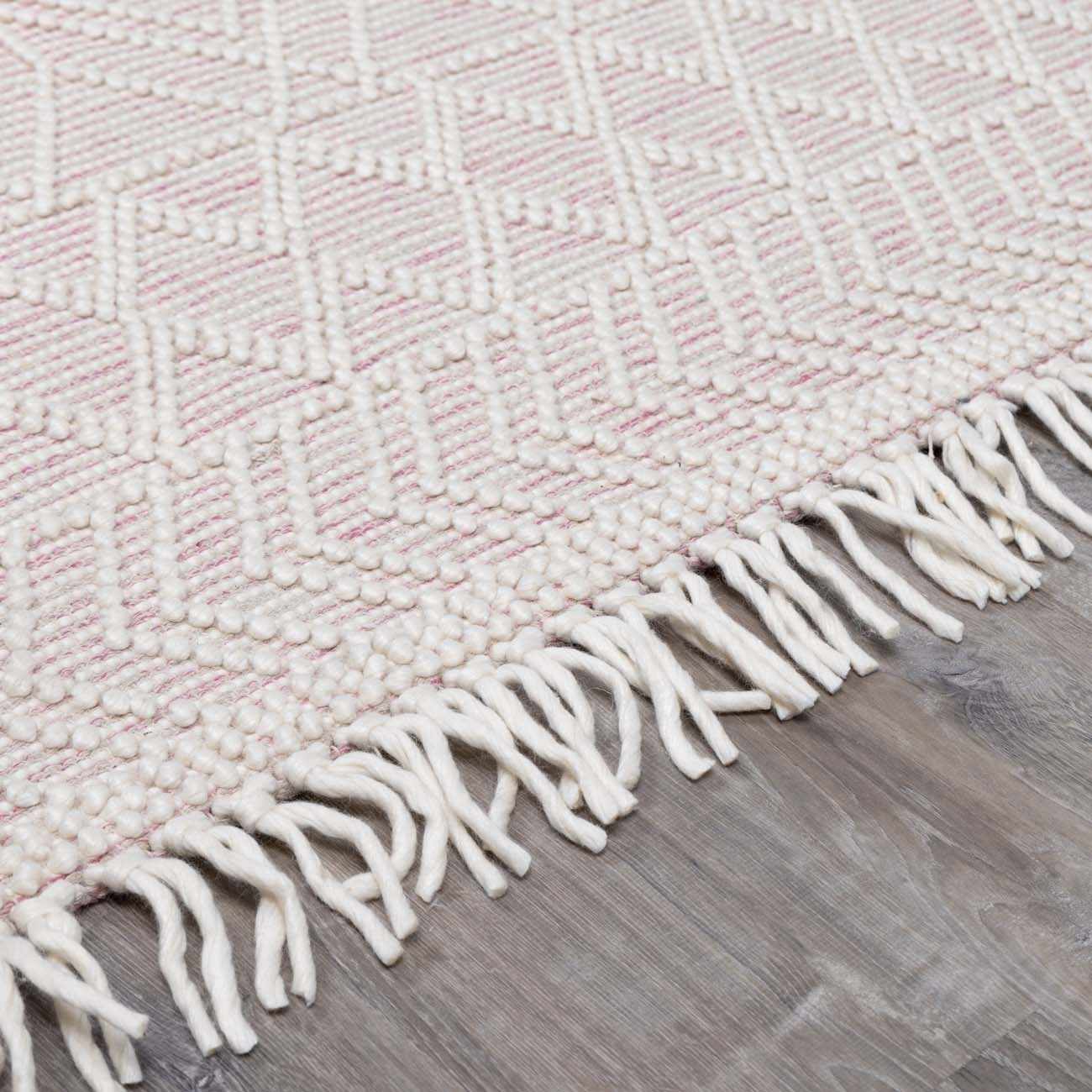 Ramsbury Soft Pink Wool Rug - Clearance - Image 11