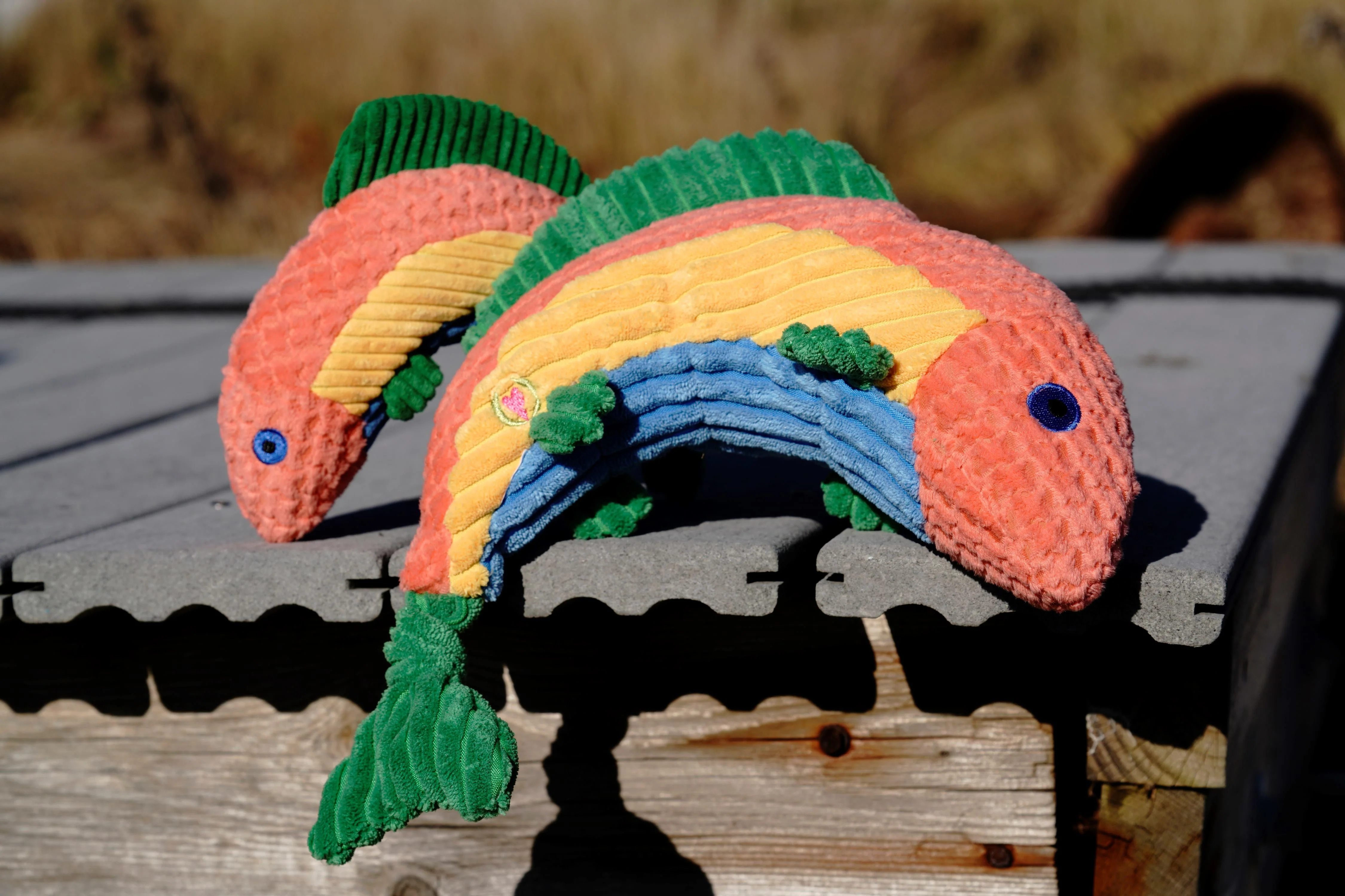 Raucous Rainbow Trout Knottie® Plush Dog Toy - Image 8