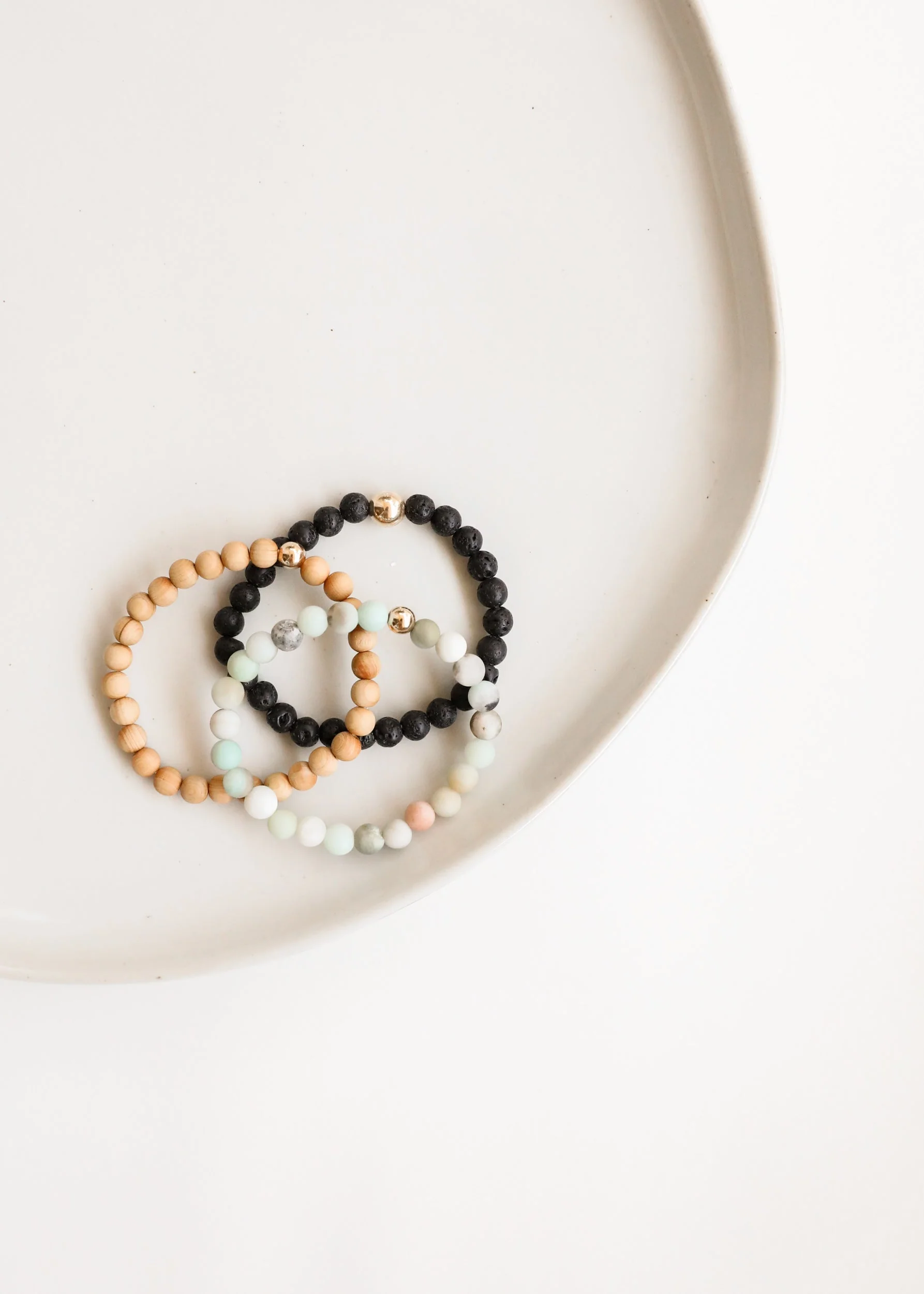Raw Amazonite + 14k Gold Filled || Beaded Bracelet - Image 3