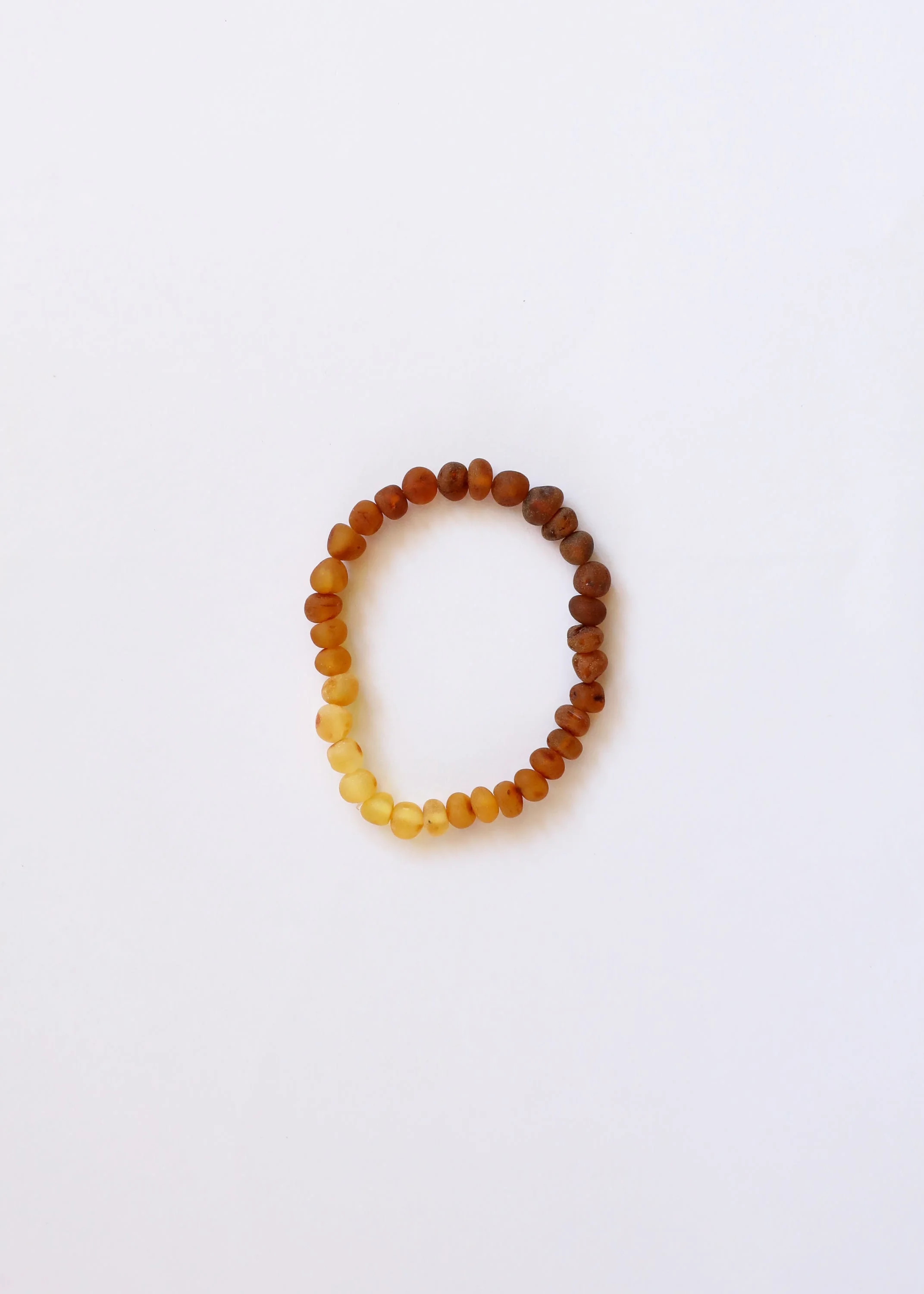 Raw Baltic Amber + Sunflower || Adult Bracelet - Image 2