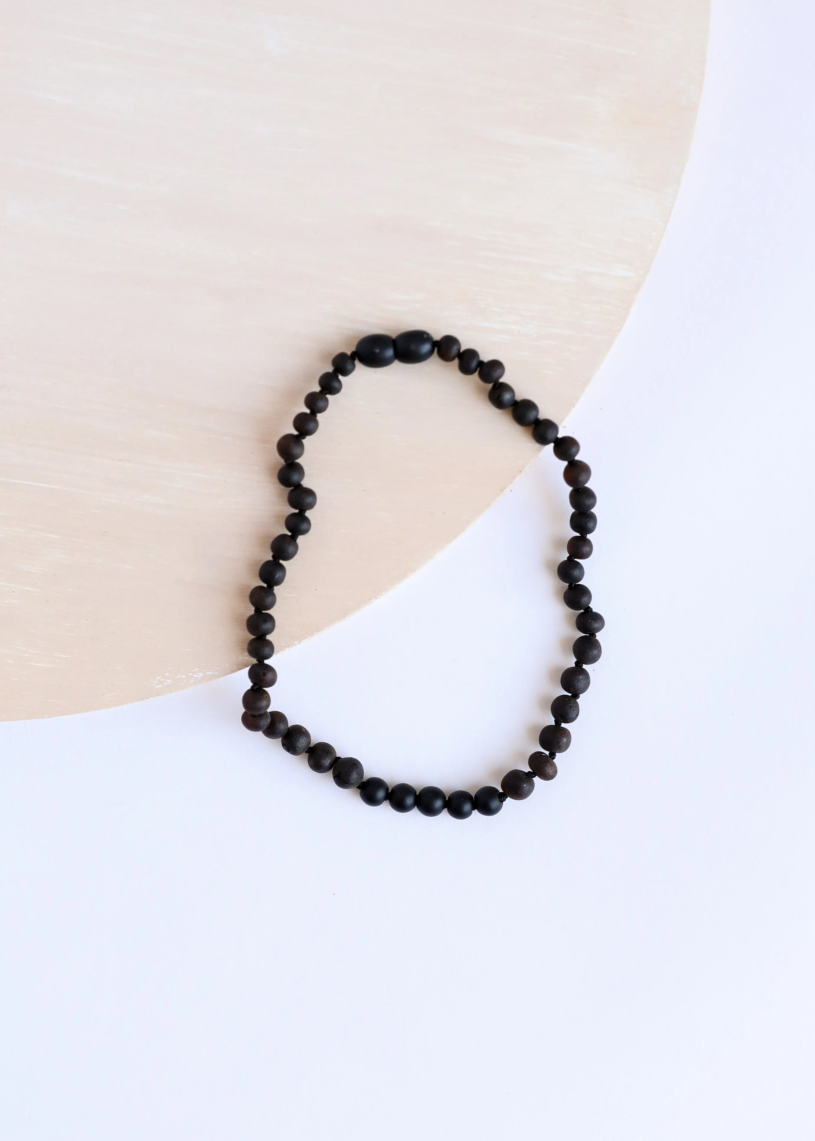 Raw Black Baltic Amber + Shungite Necklace - Image 2
