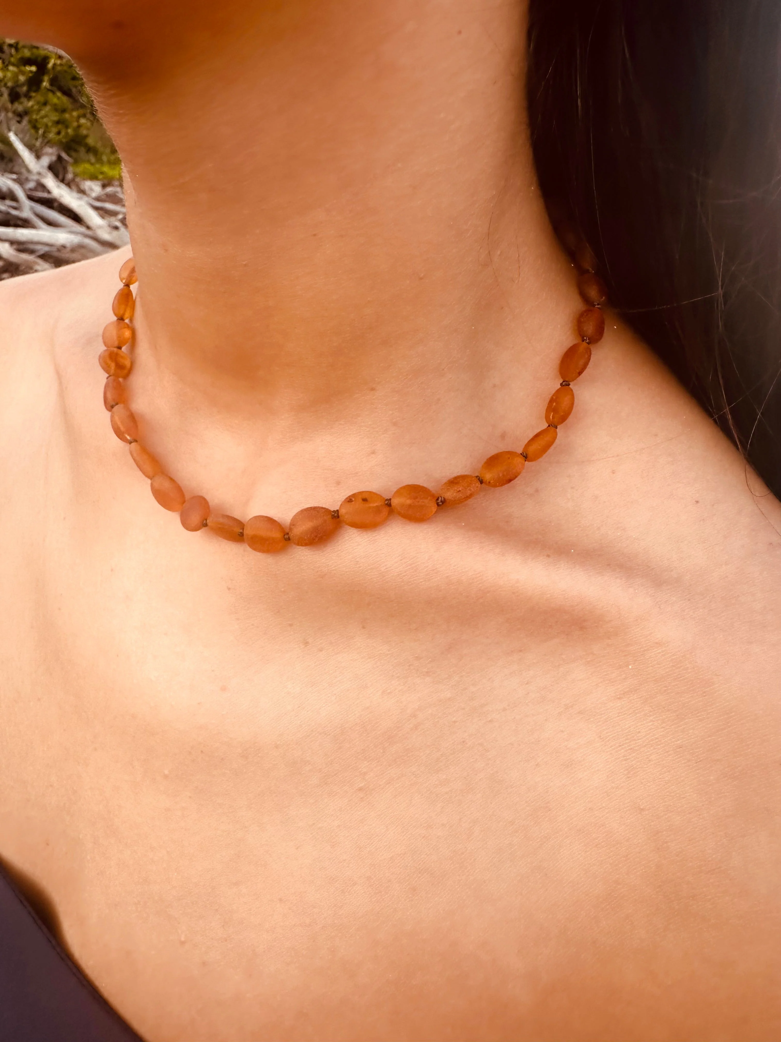 Raw Cognac Baltic Amber || Classic || Necklace - Image 2
