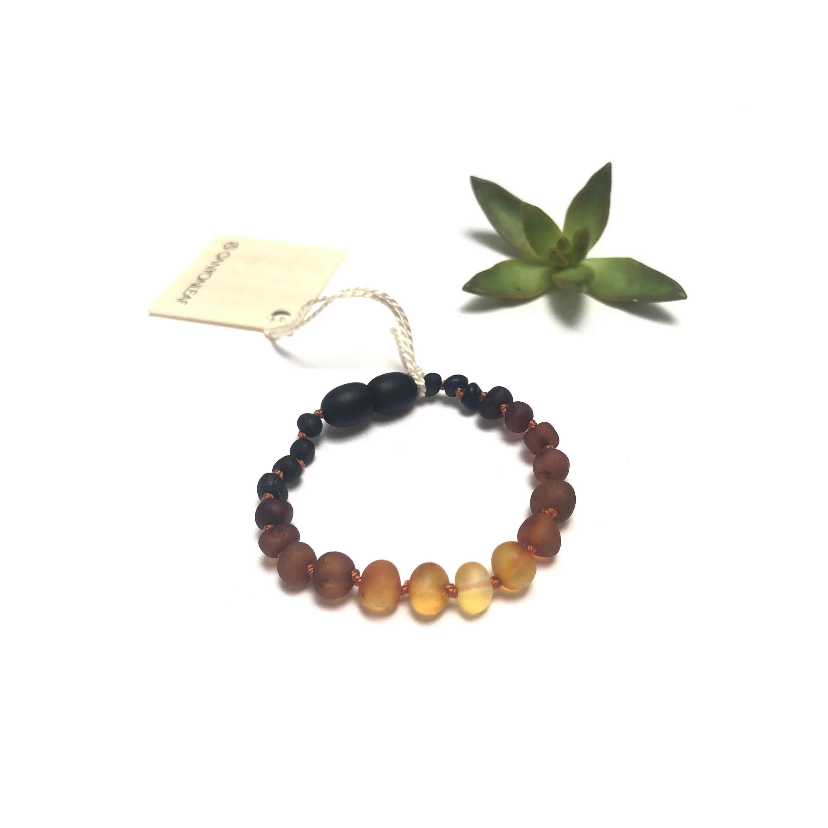 Raw Ombre Baltic Amber || Anklet or Bracelet - Image 3