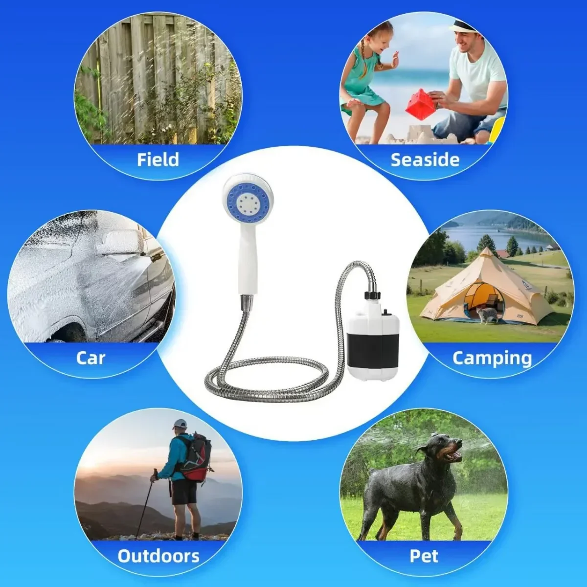 Rechargeable Portable Shower Pump - Image 4