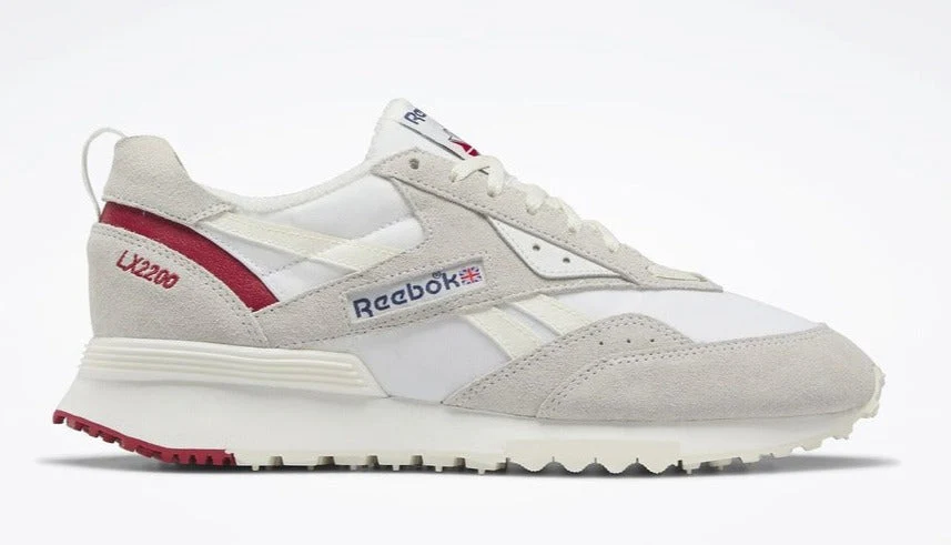 Reebok Men's Lx2200 Shoes - Ftwwht/Chalk/Flasrd - Image 2