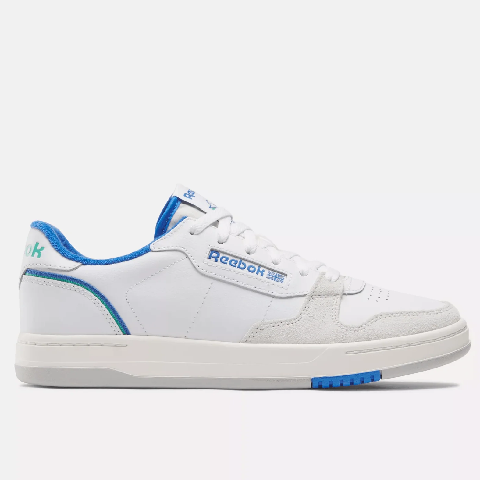 Reebok Men's Phase Court Shoes - White/Chalk/Kineticblue