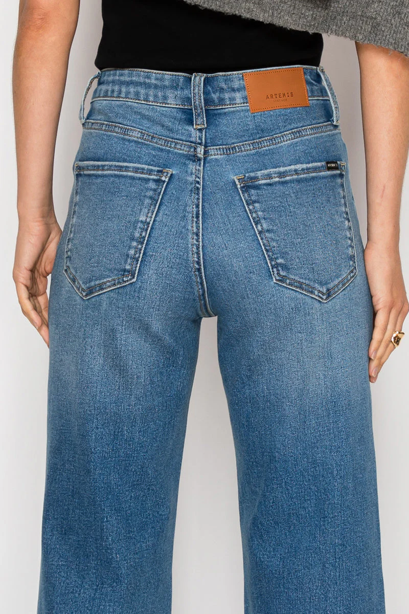 Reese Tummy Control Relaxed High Rise Palazzo Jeans - Image 10