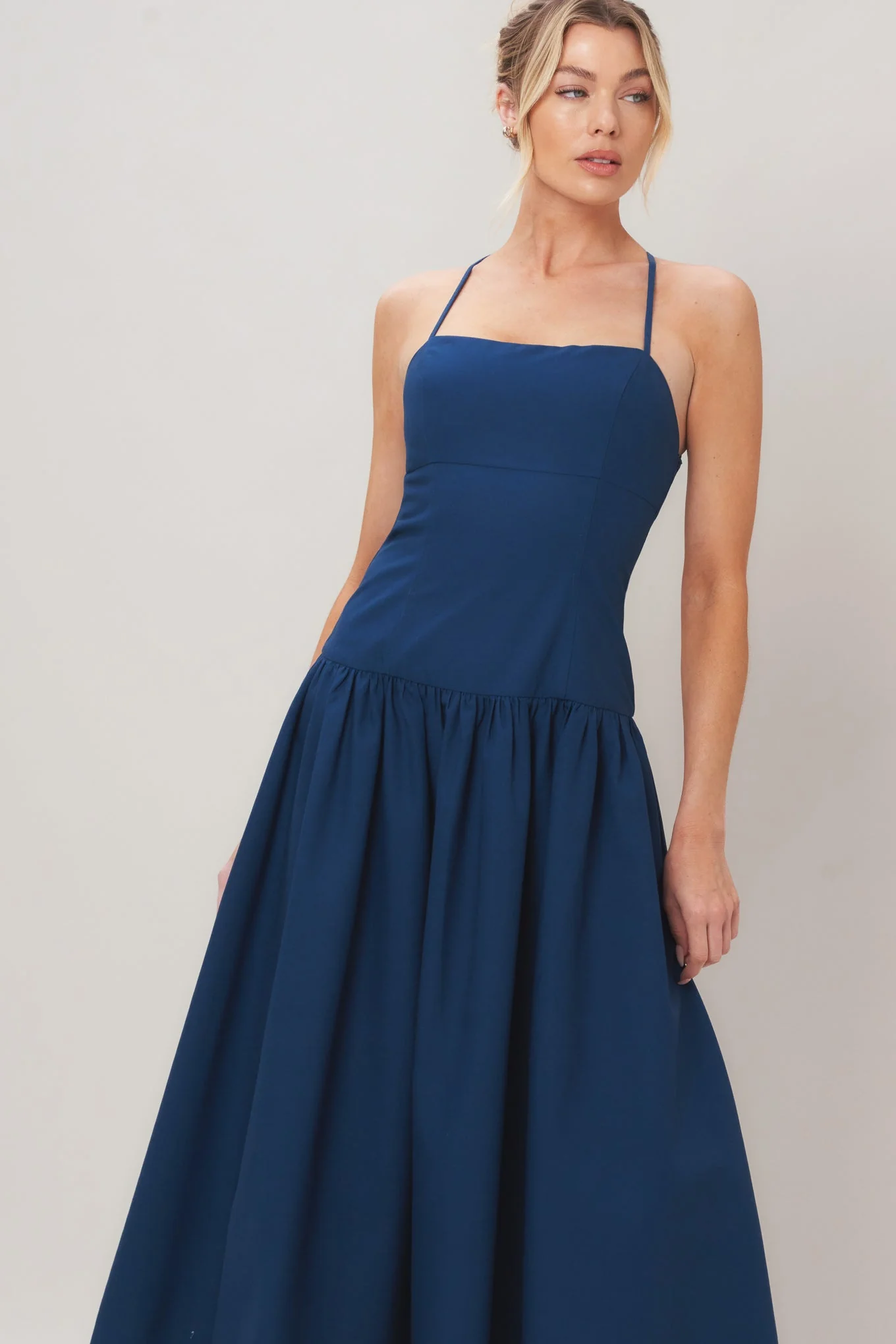 Refined Flow Woven Midi Dress - Image 5