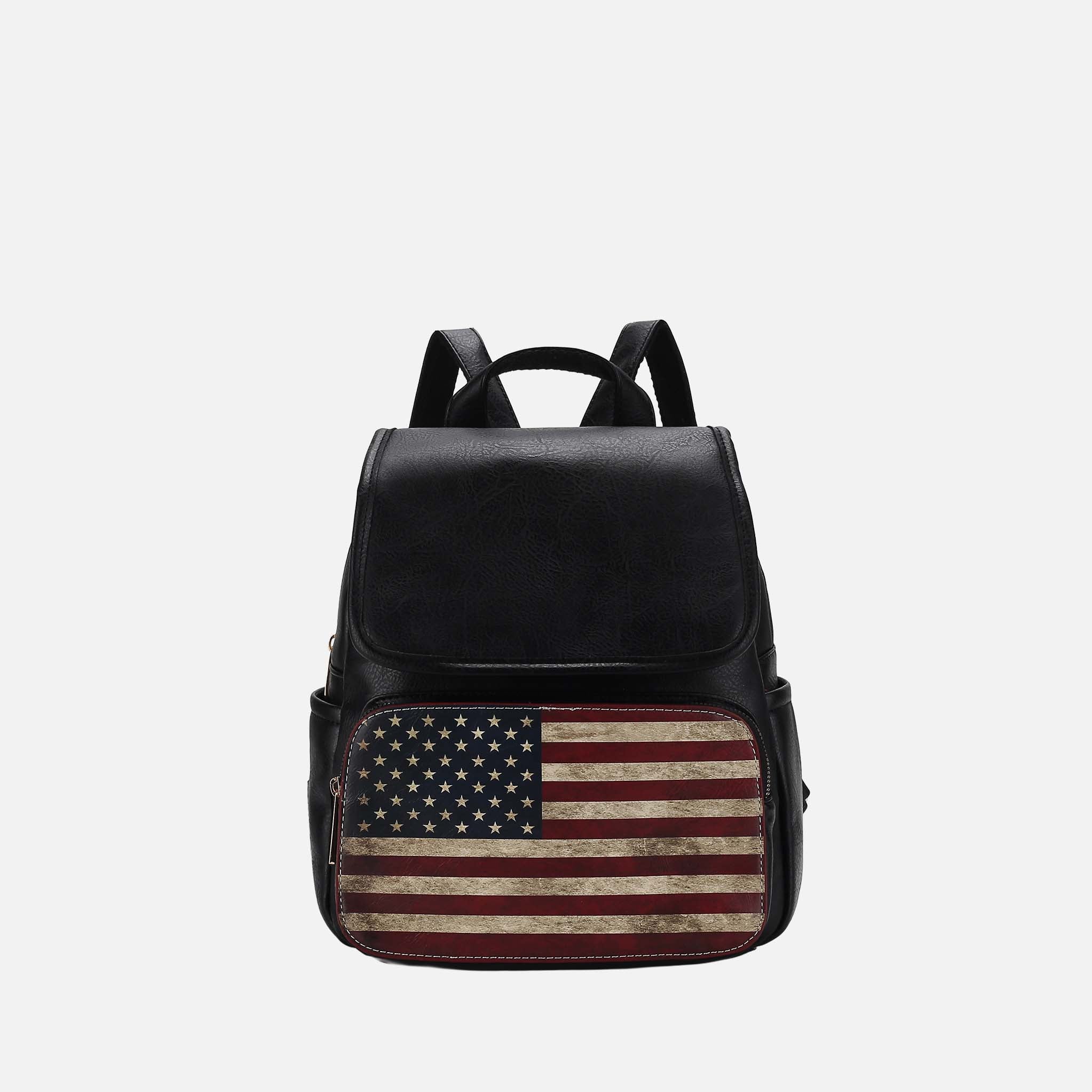 Regina Printed Flag Backpack - Image 10