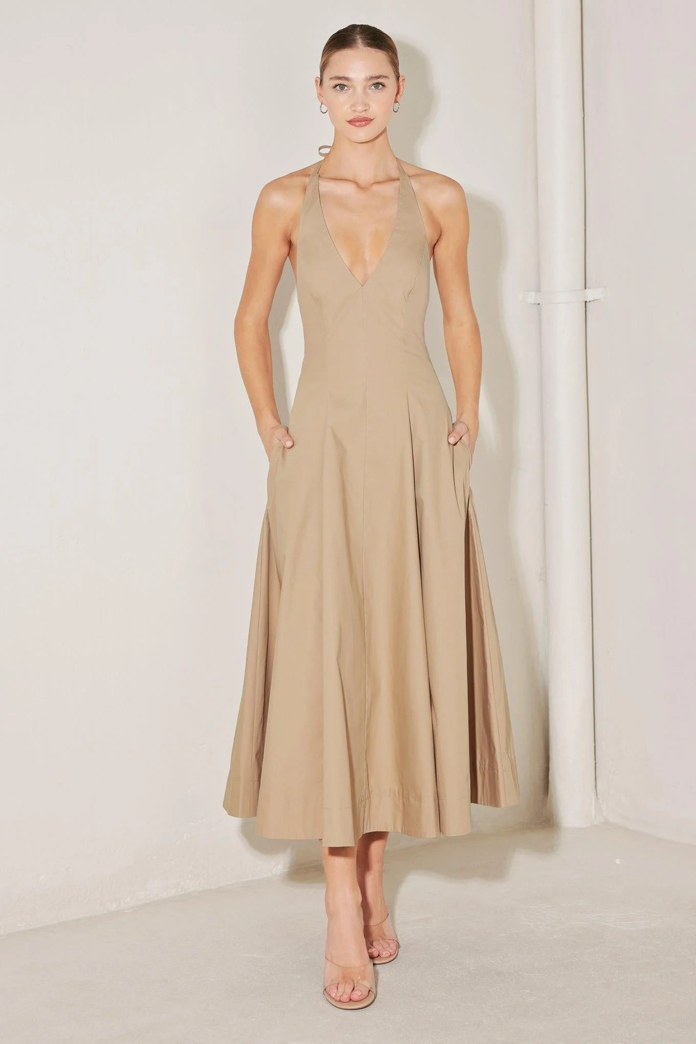 Resort Main Character Woven Midi Dress - Image 6
