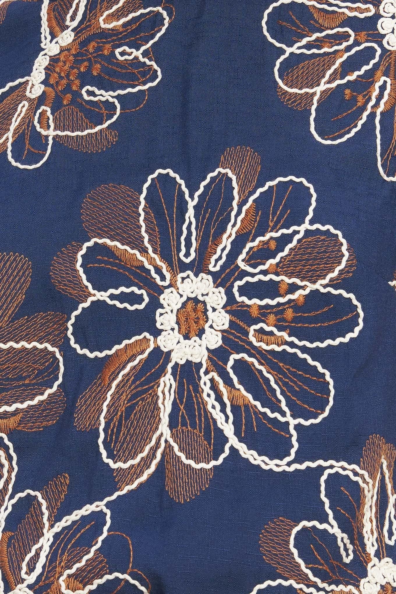 Retro Bloom Puff Sleeve Woven Top - Image 8