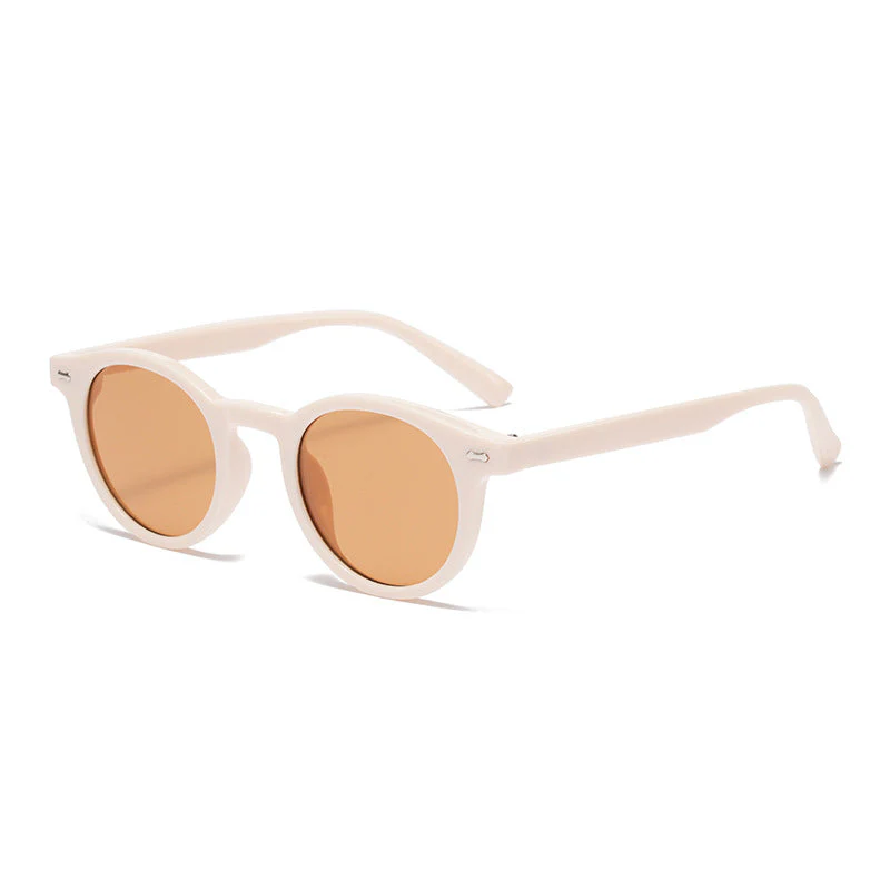 Retro Round UV400 Sunglasses – European Style Tinted Frames - Image 2