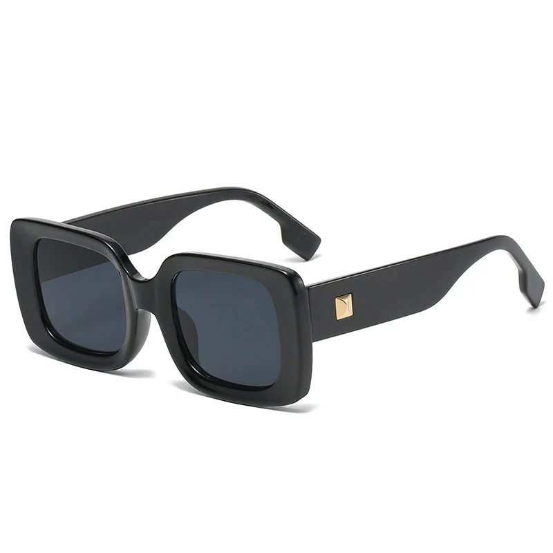 Retro Square Large Frame Sunglasses – INS Style Shades - Image 5