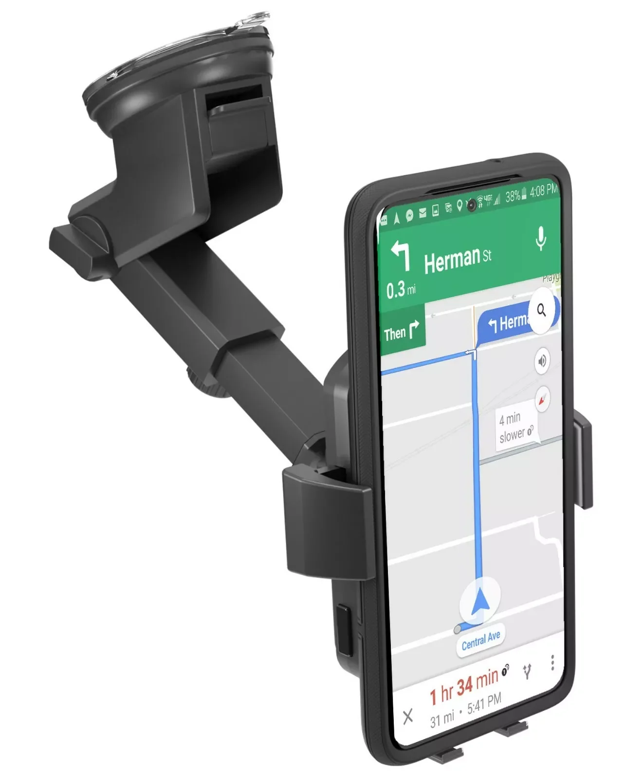 RGB Wireless Charging Window/Dash Gravity Mount - Image 3