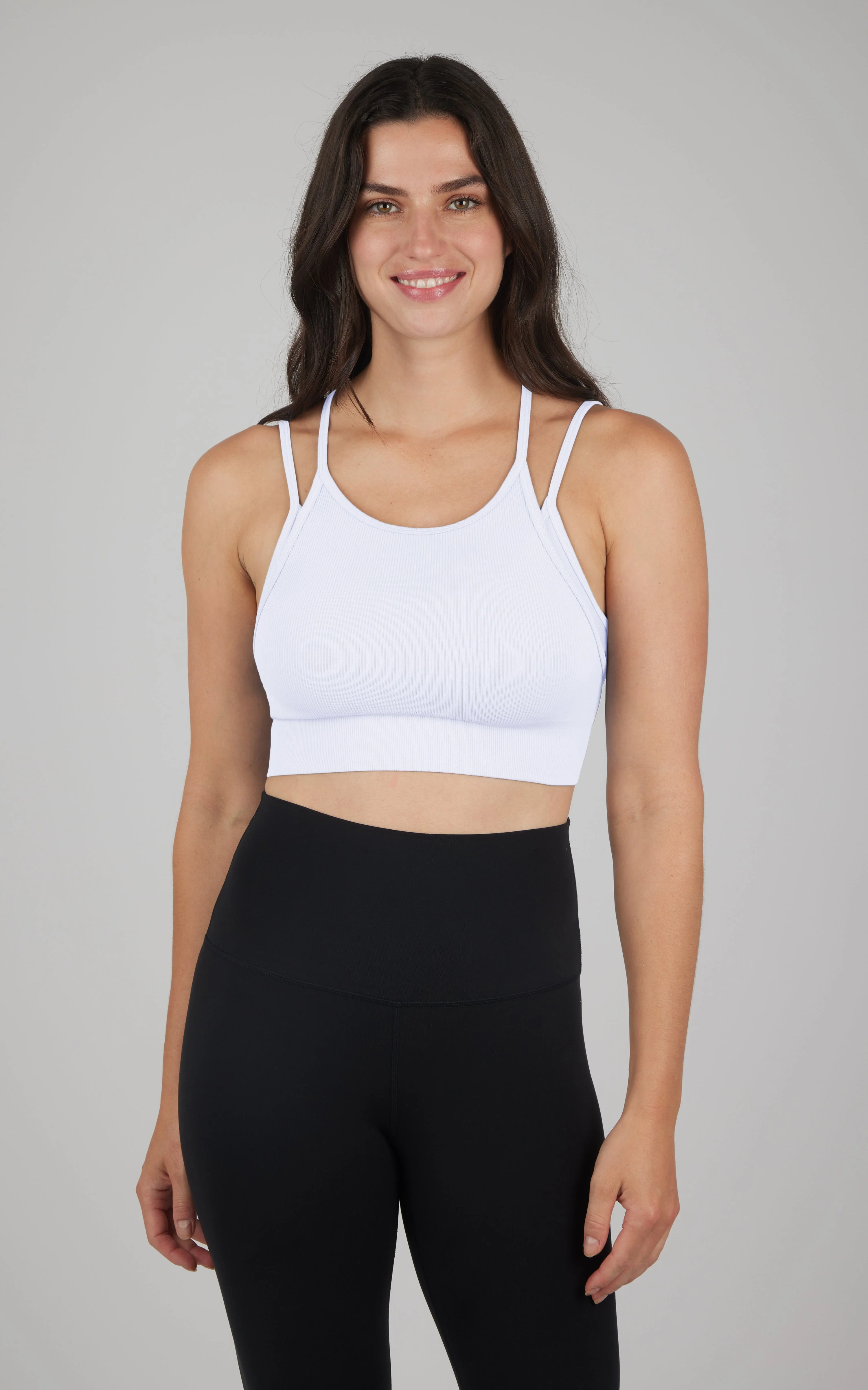 Ribbed Seamless Double Layer Bra - Image 16