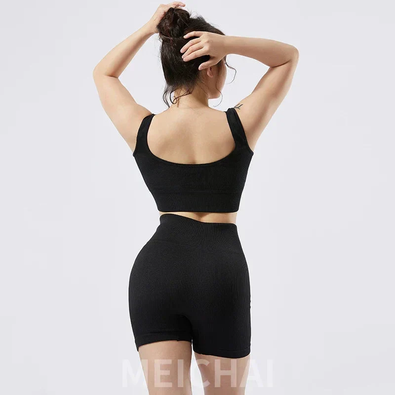 🖤 Ribbed Seamless Yoga Set - Image 4