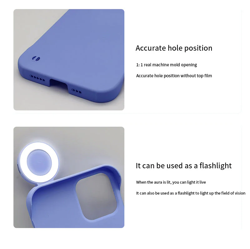 Ring Selfie Flip Light iPhone Case - 3 Colors - Image 2