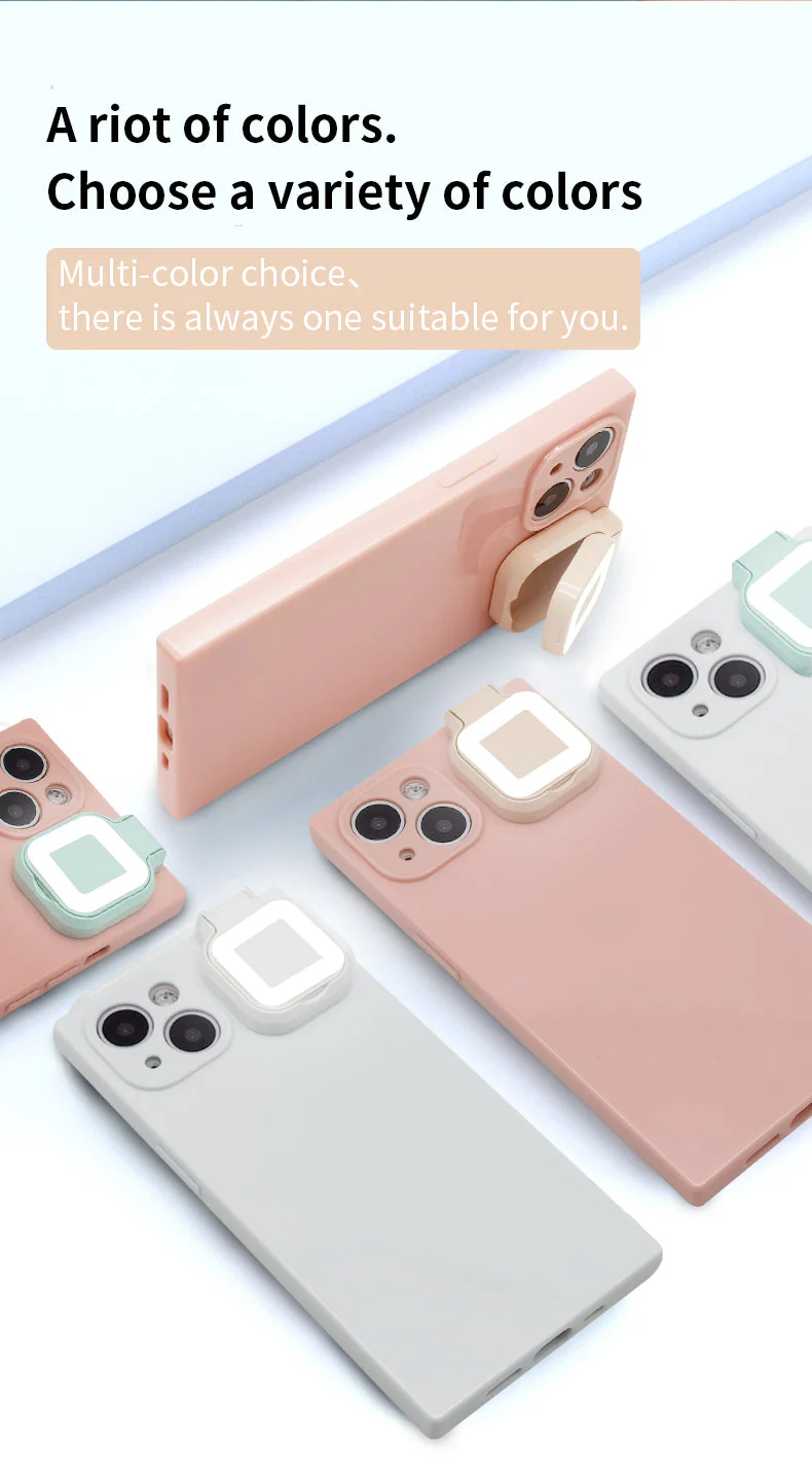 Ring Selfie Flip Light iPhone Case - 3 Colors - Image 60