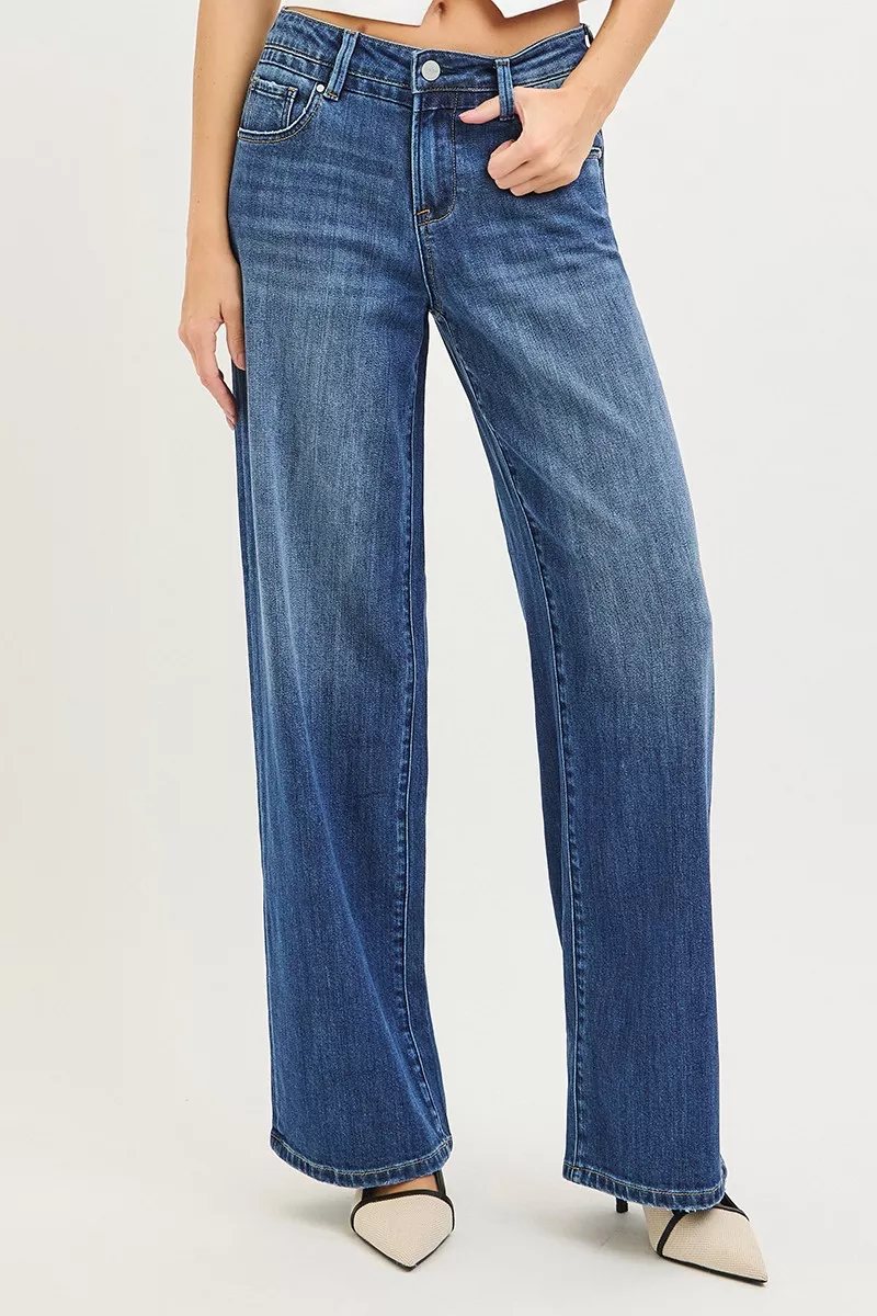 RISEN Slouchy Baggy Jeans with Pockets - Image 2