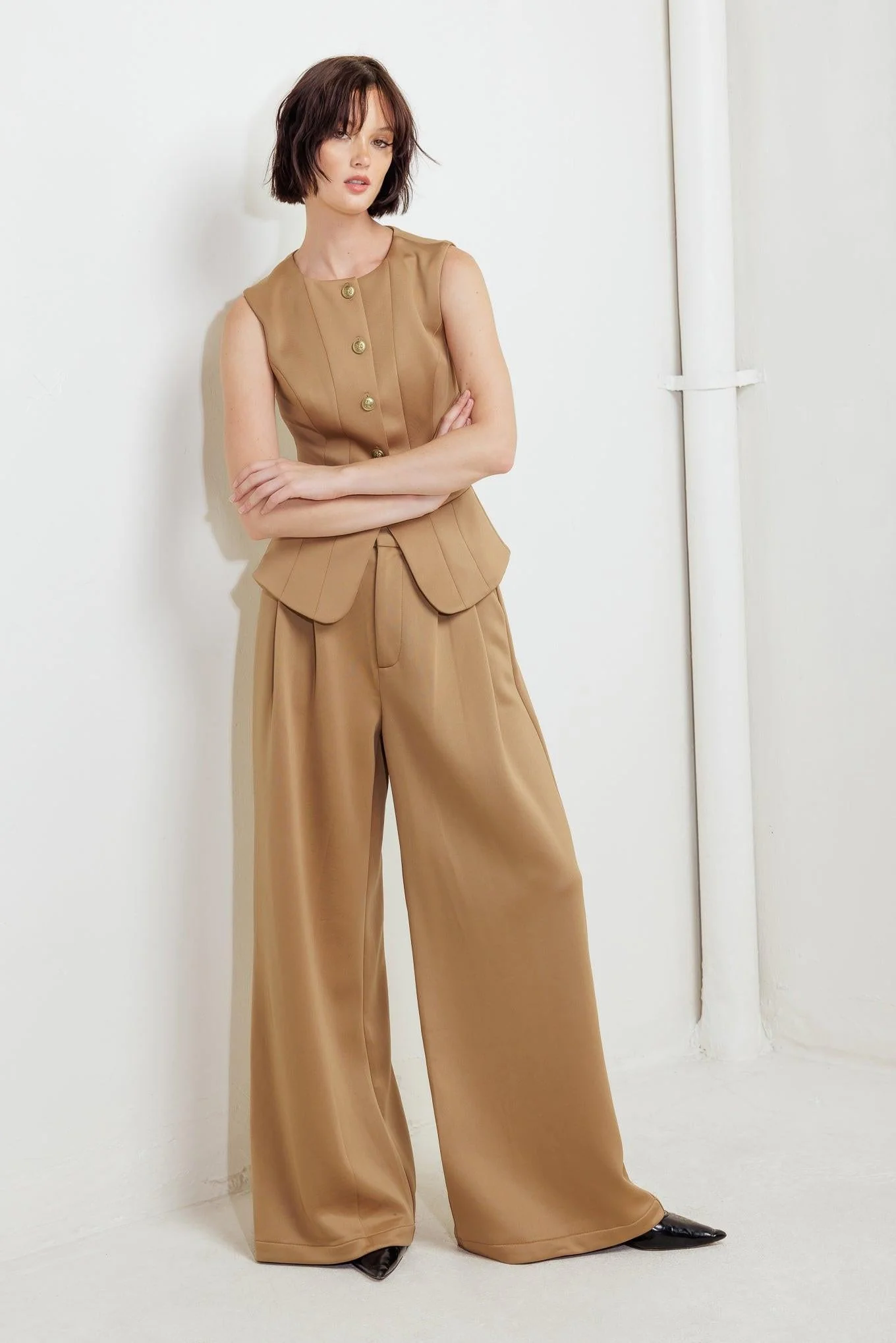 Romantic Petal Woven Pants - Image 9