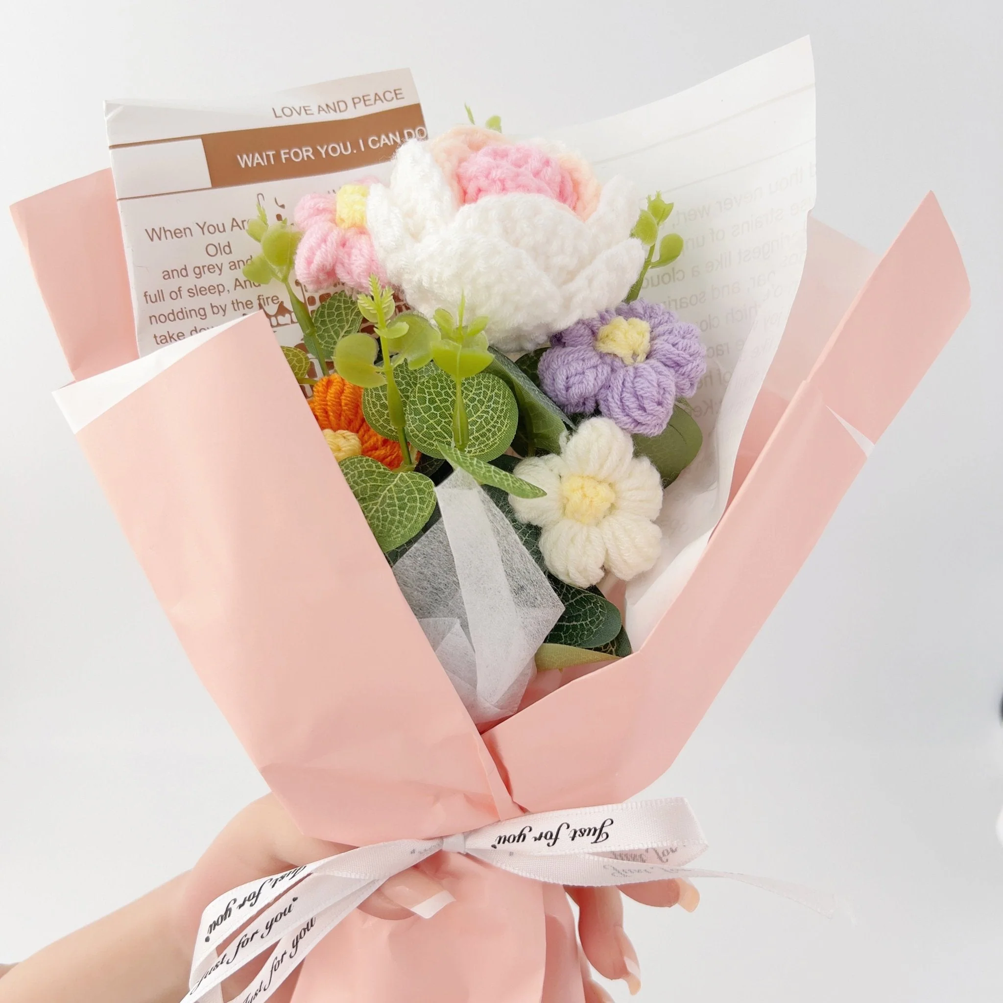 Rose Crochet Bouquet Romantic Gift for Girlfriend - Image 4