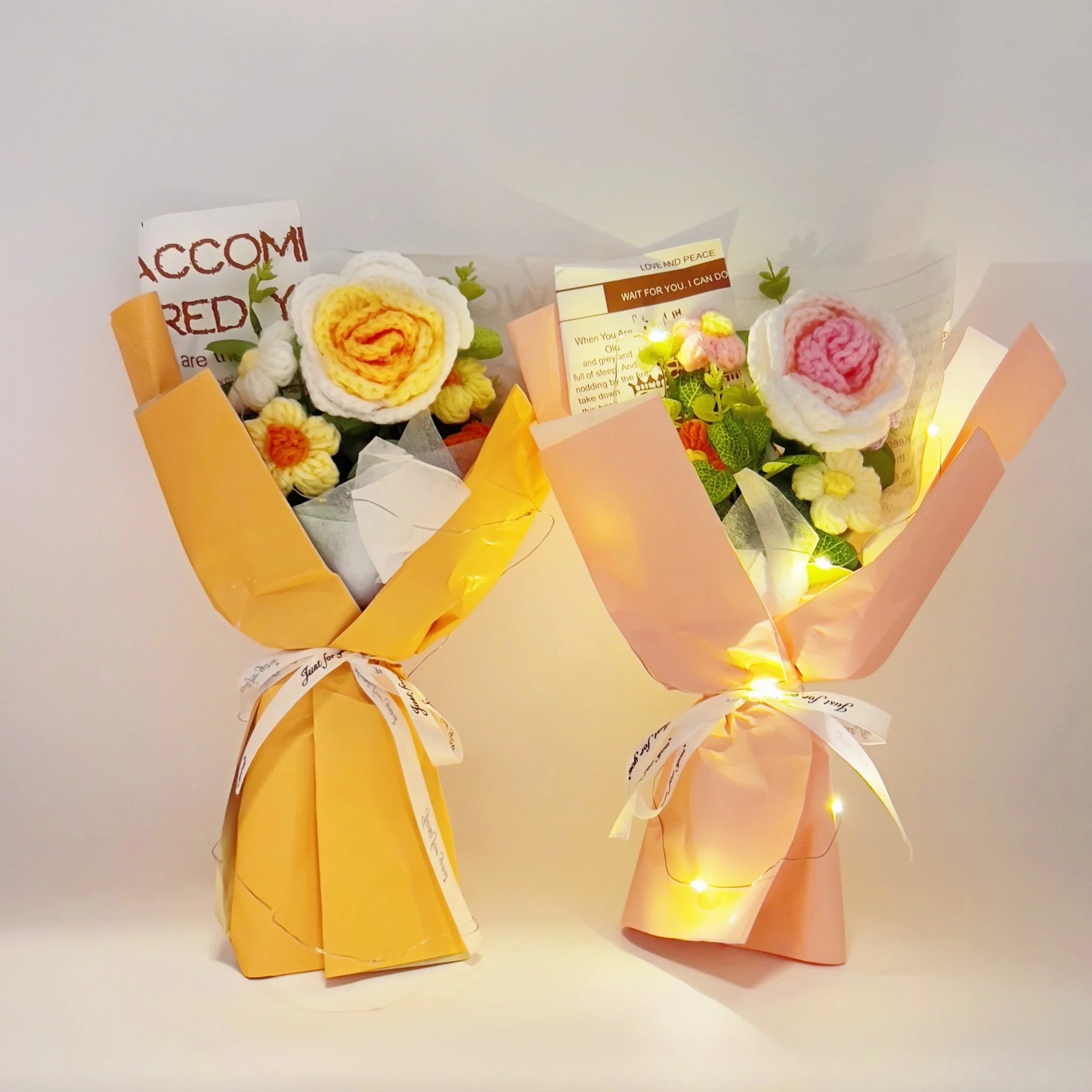 Rose Crochet Bouquet Romantic Gift for Girlfriend - Image 7