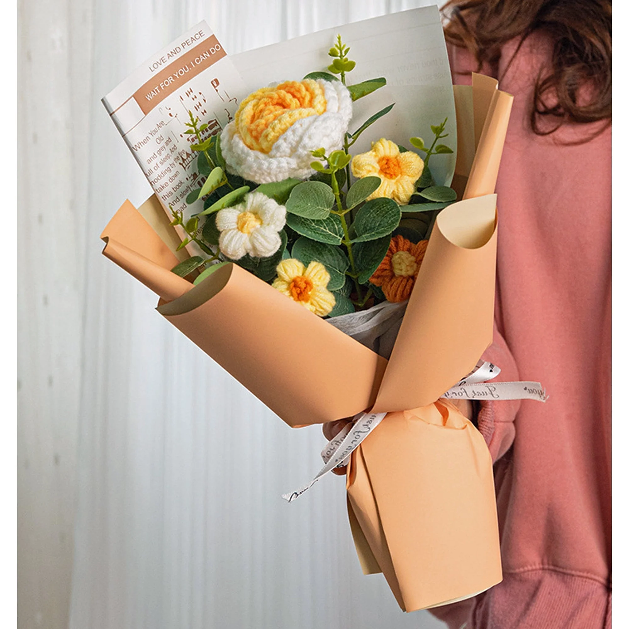 Rose Crochet Bouquet Romantic Gift for Girlfriend - Image 8