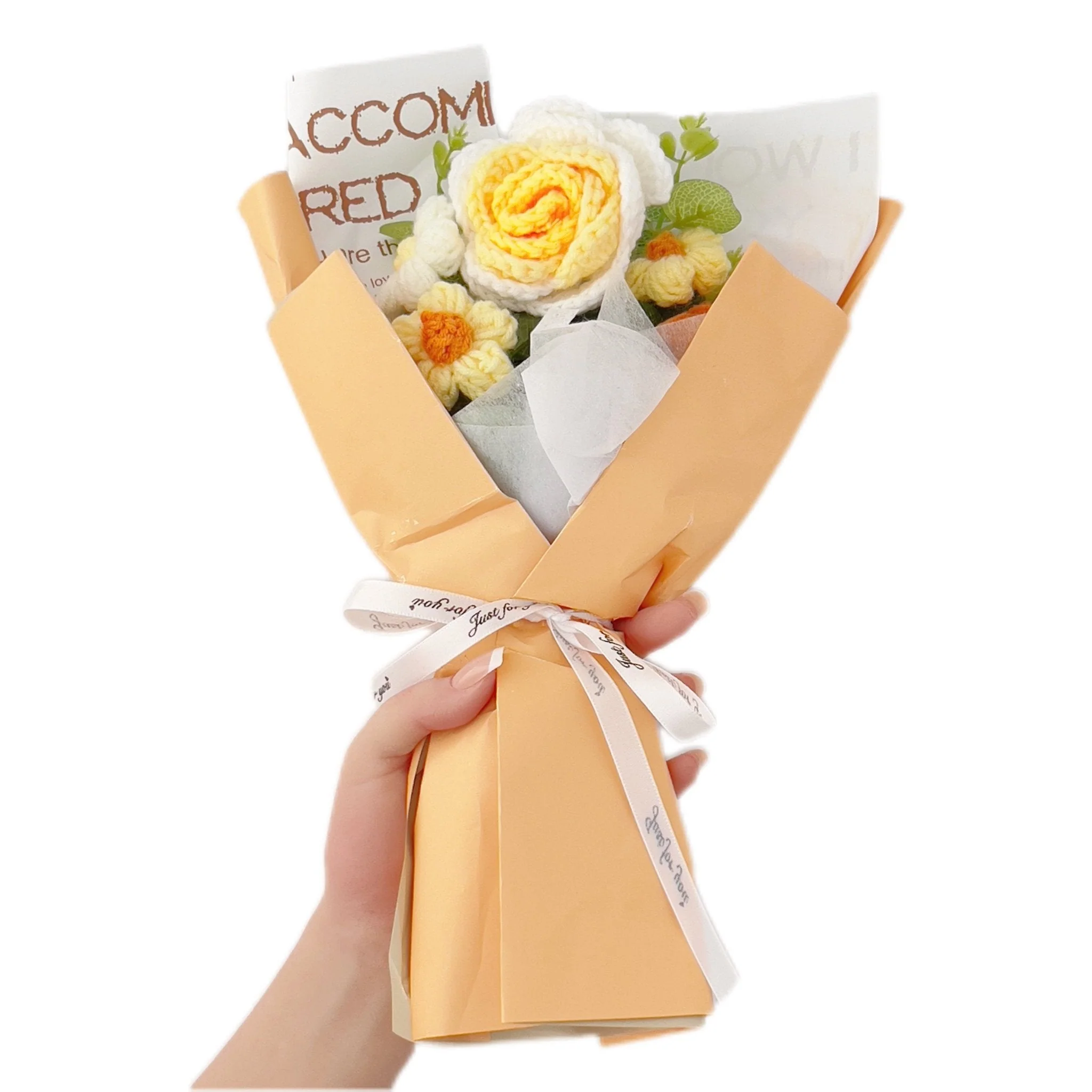 Rose Crochet Bouquet Romantic Gift for Girlfriend - Image 9