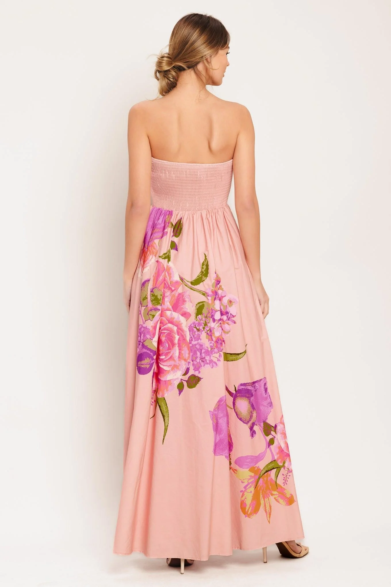 Rose Serenade Woven Maxi Dress - Image 2