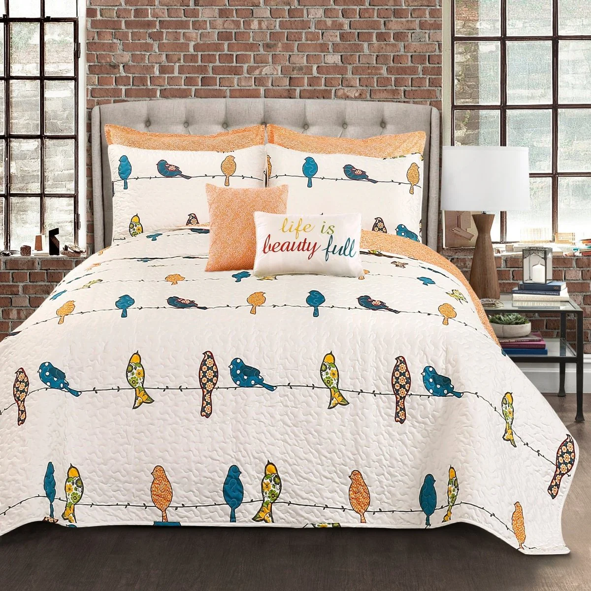 Rowley Birds Quilt 7 Piece Set - Image 2