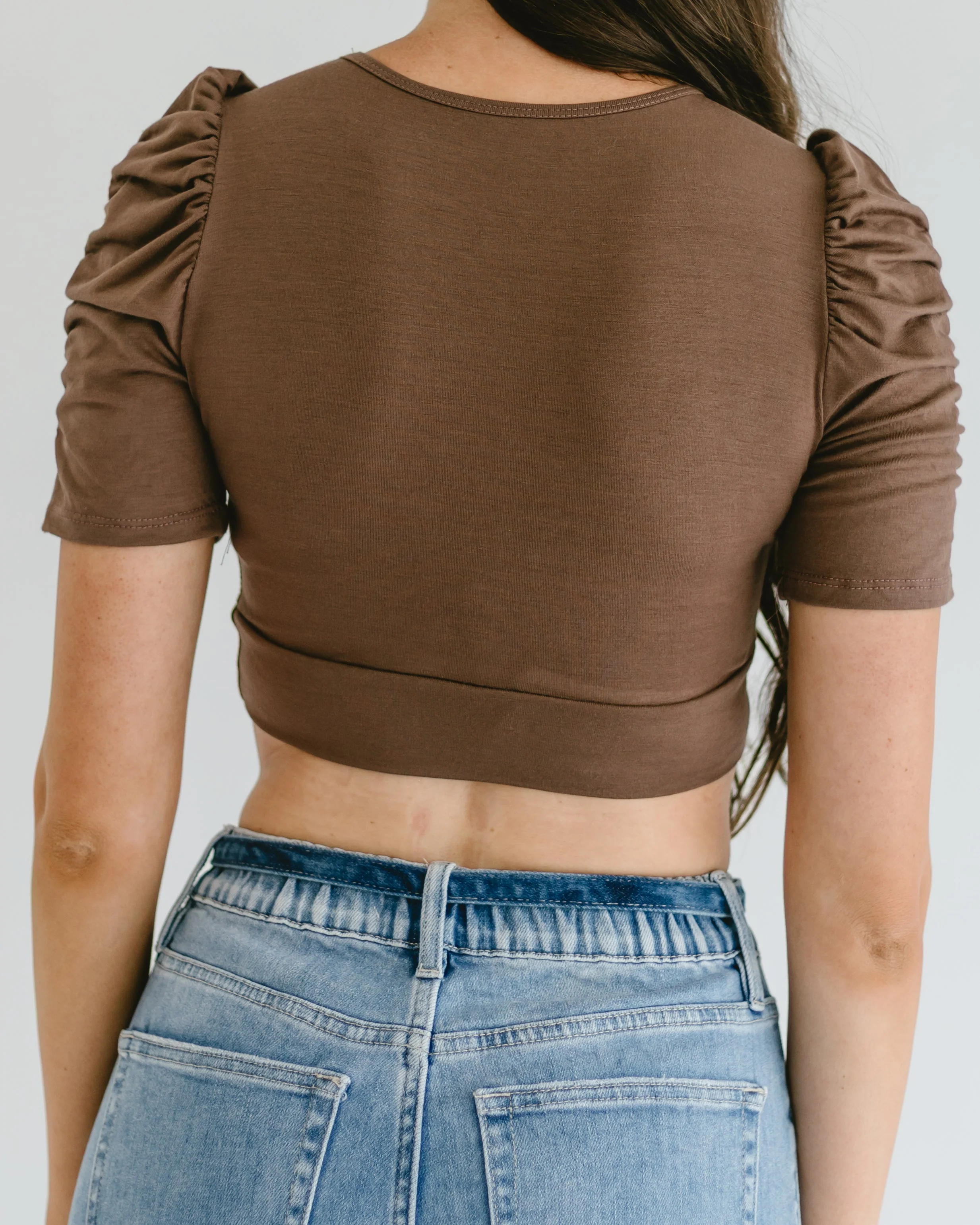 Ruched Sleeve Halftee - Image 7