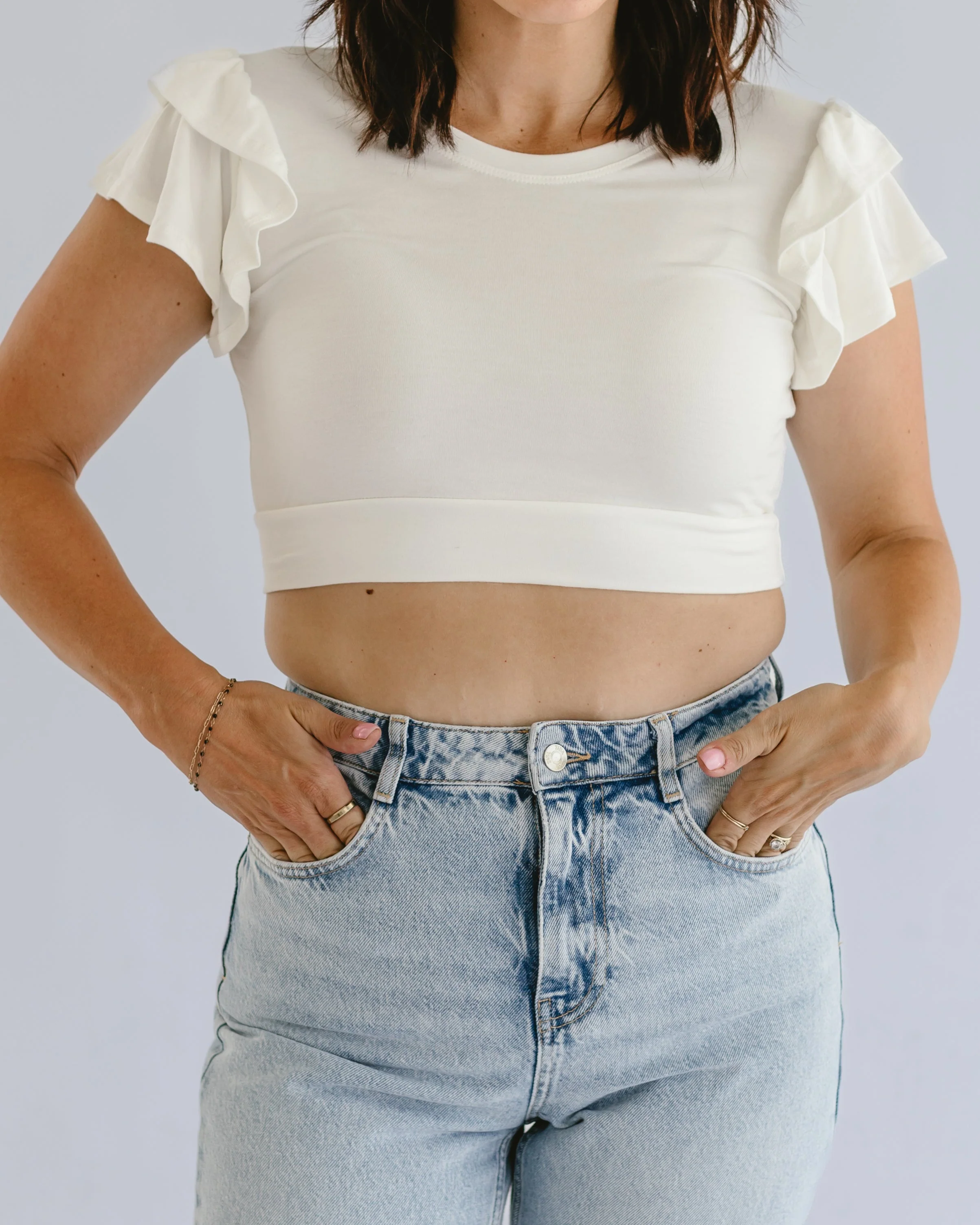 Ruffle Sleeve Halftee - Image 15