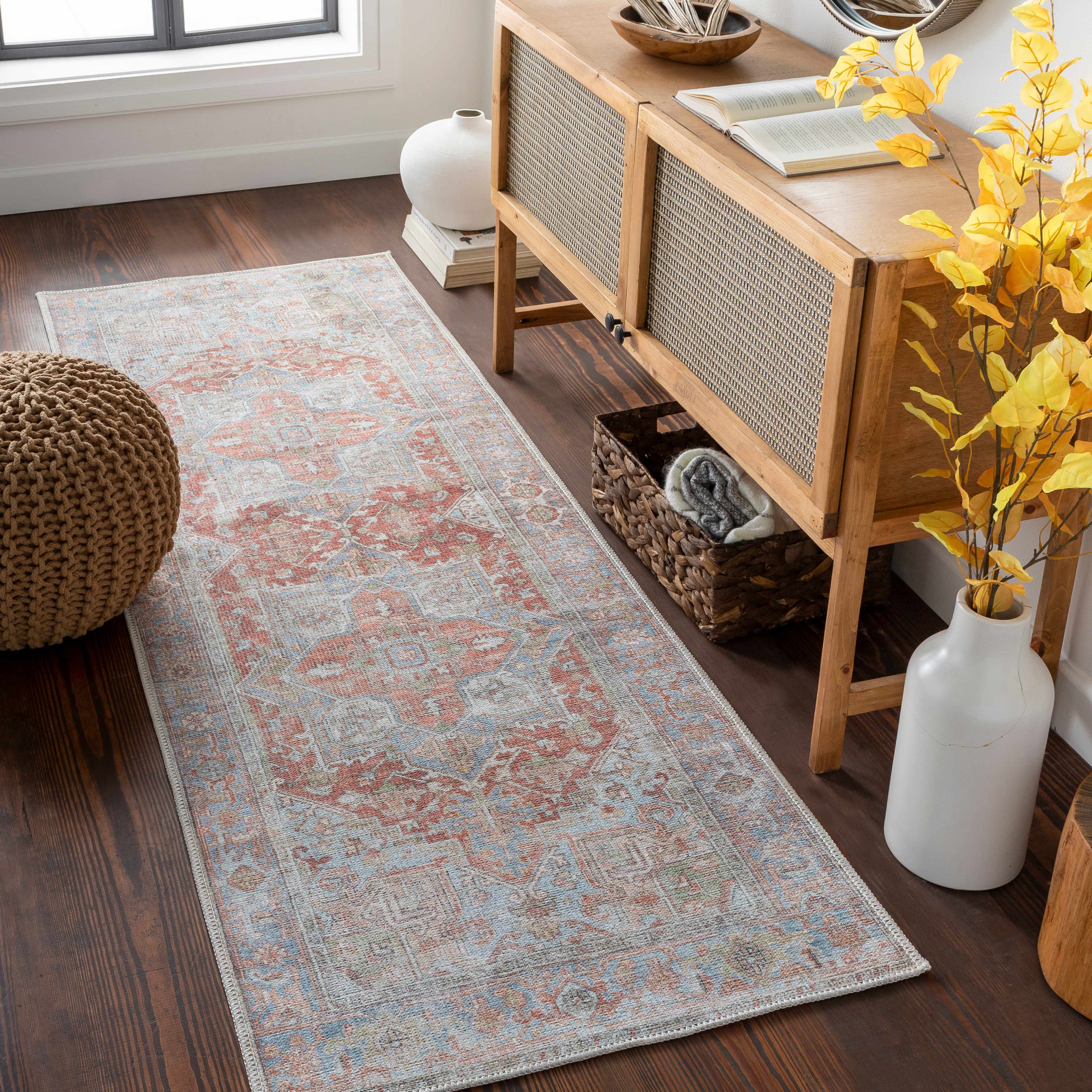 Rust Maayon Washable Rug - Image 5