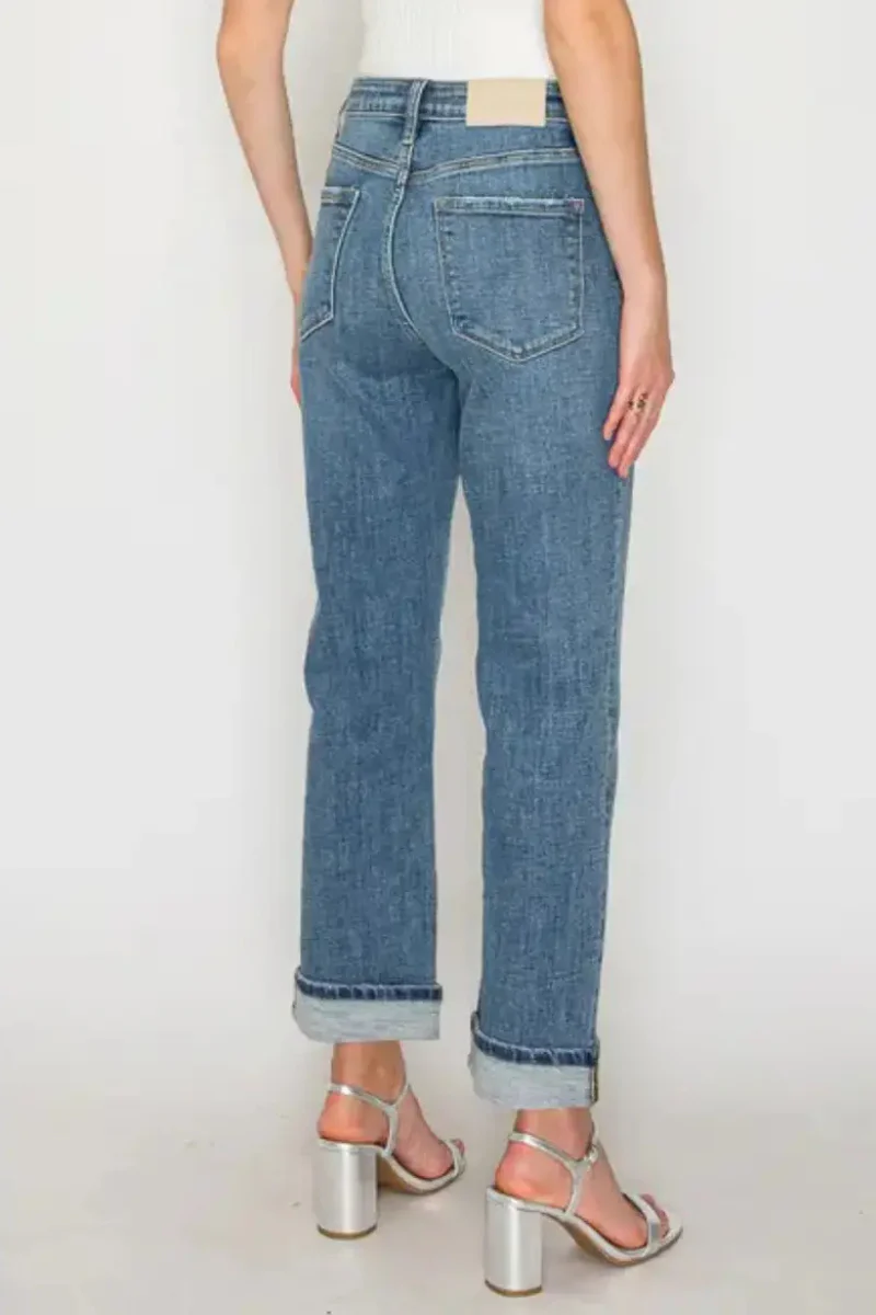 Sabine Tummy Control High Rise Slim Straight Jeans - Image 12
