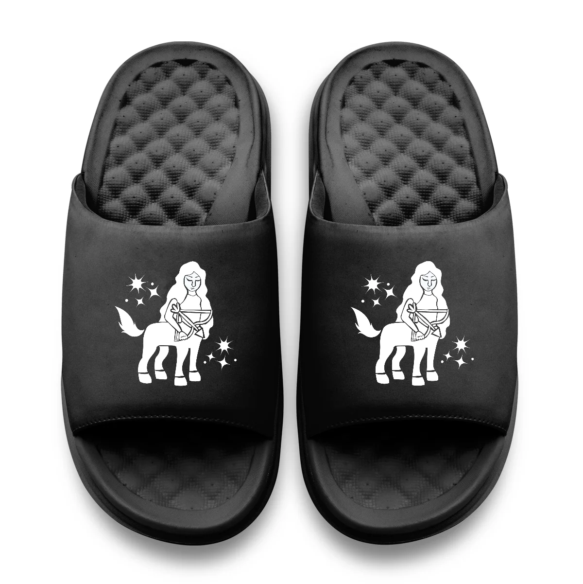 Sagittarius Zodiac Symbols Motive Slide Sandals - Image 2