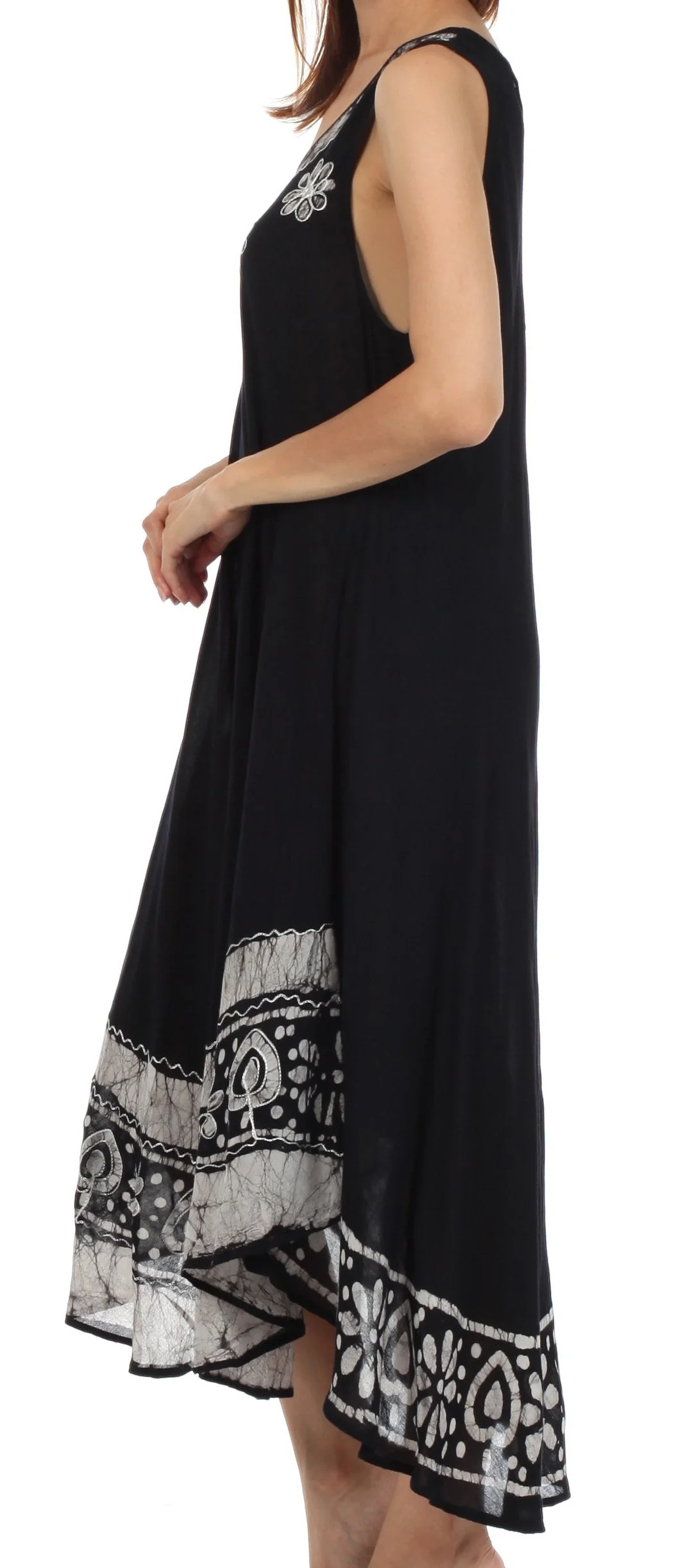 Sakkas Batik Flower Caftan Tank Dress / Cover Up - Image 29