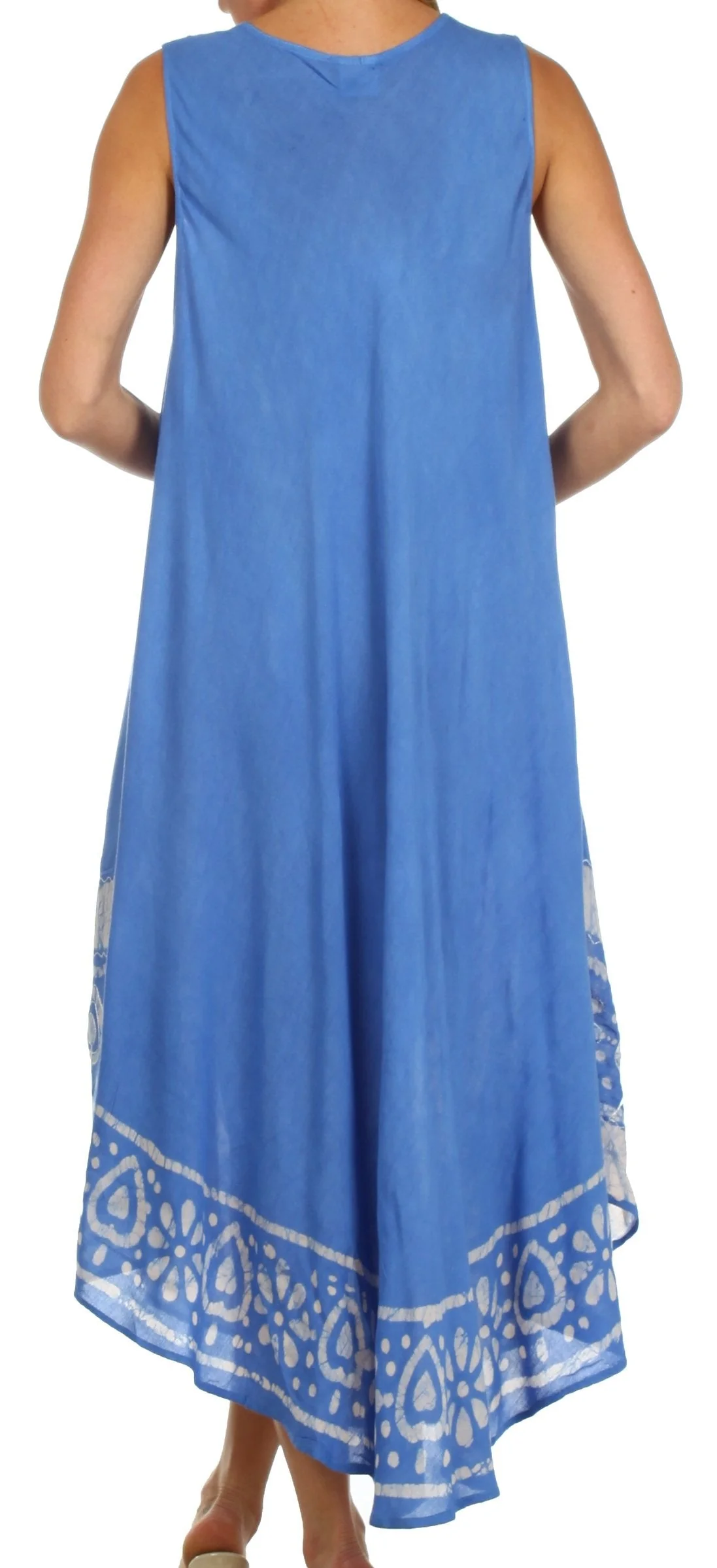 Sakkas Batik Flower Caftan Tank Dress / Cover Up - Image 38